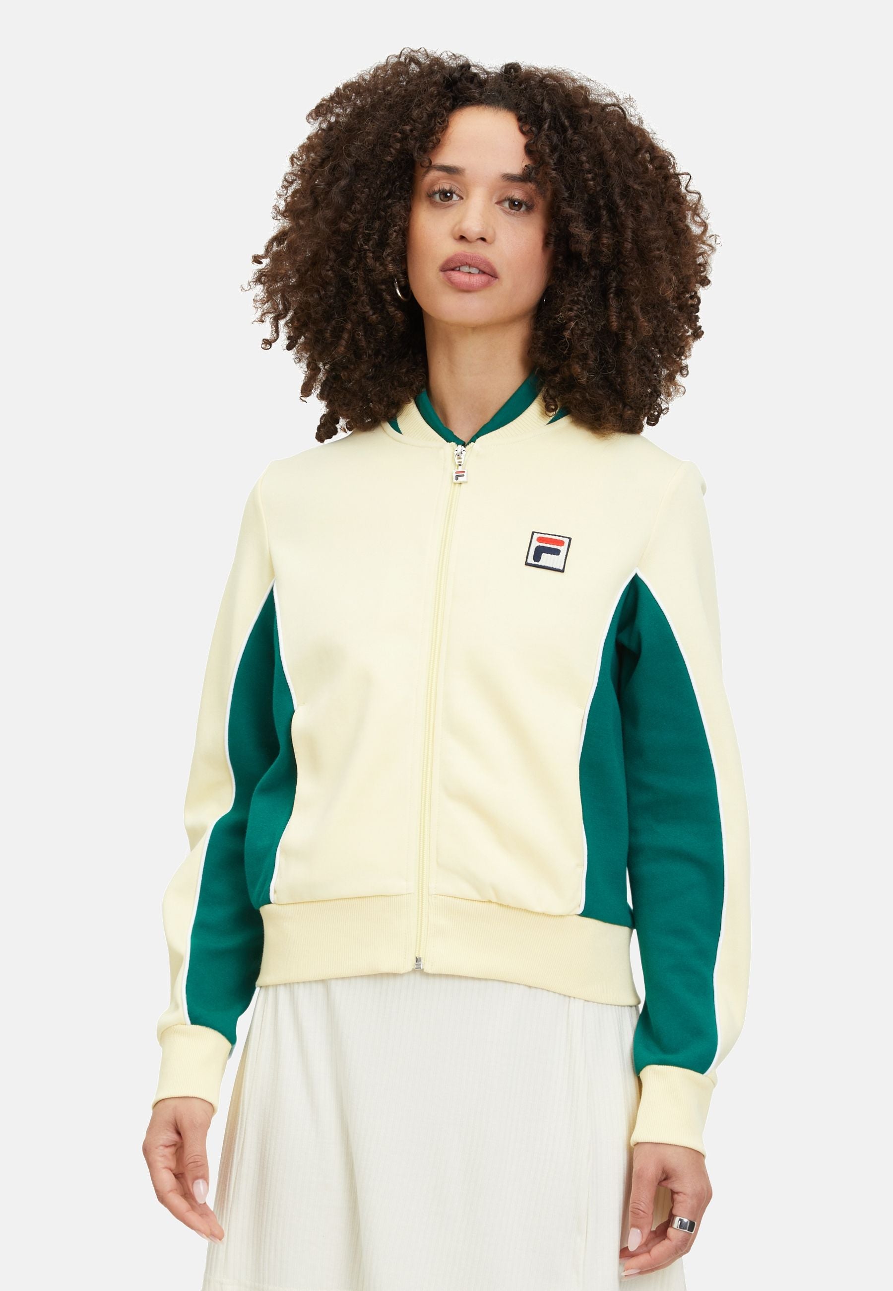 Laiben Track Jacket in French Vanilla Aventurine Vestes Fila   