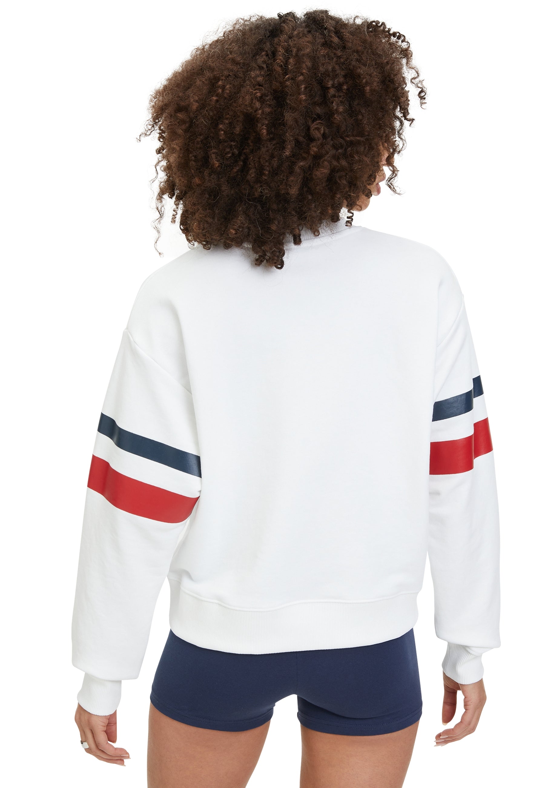 Latur Graphic Crew Sweat in Bright White Sweatshirts Fila   