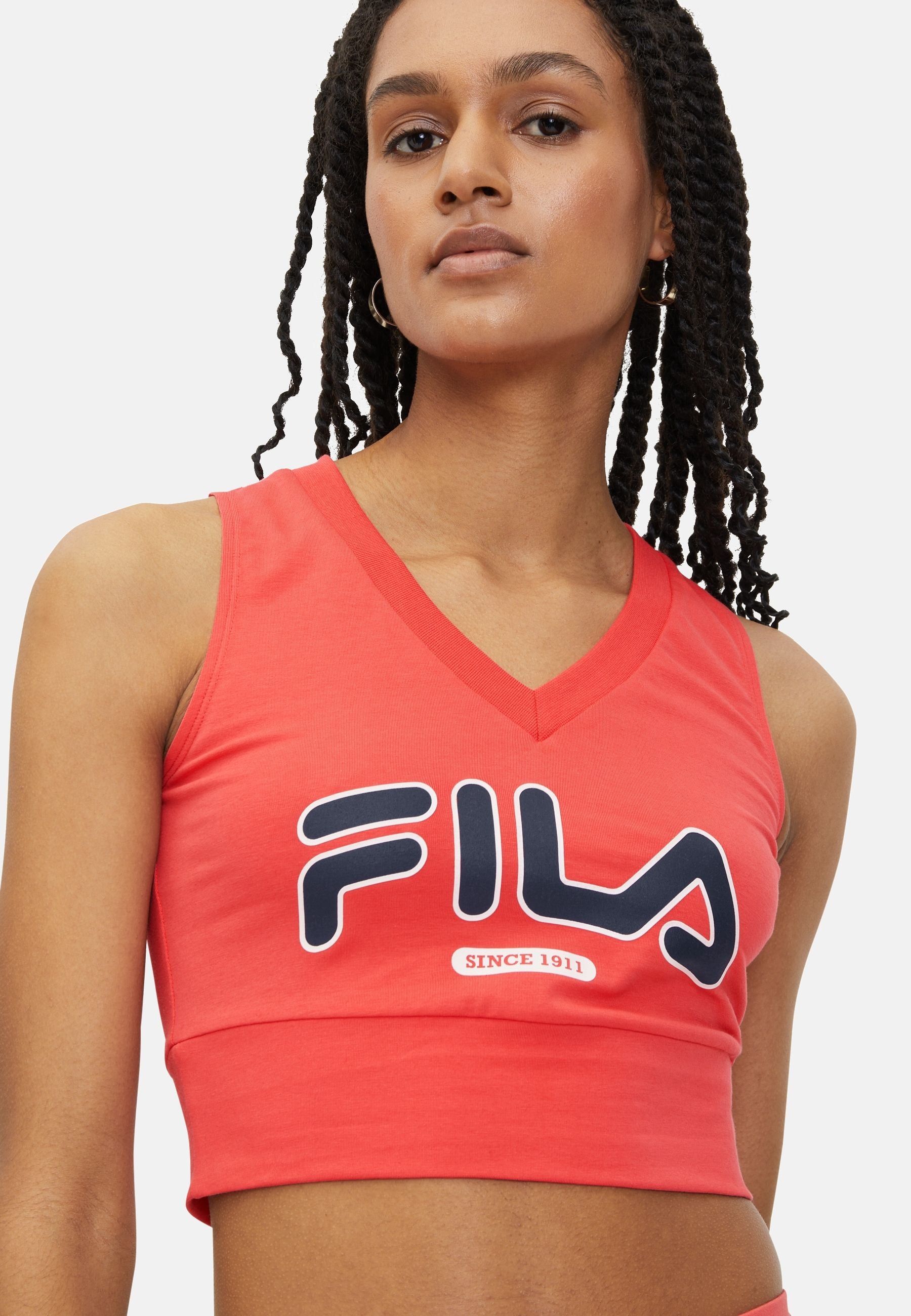 Top Cropped V-Neck Laixi dans Tops Cayenne Fila   