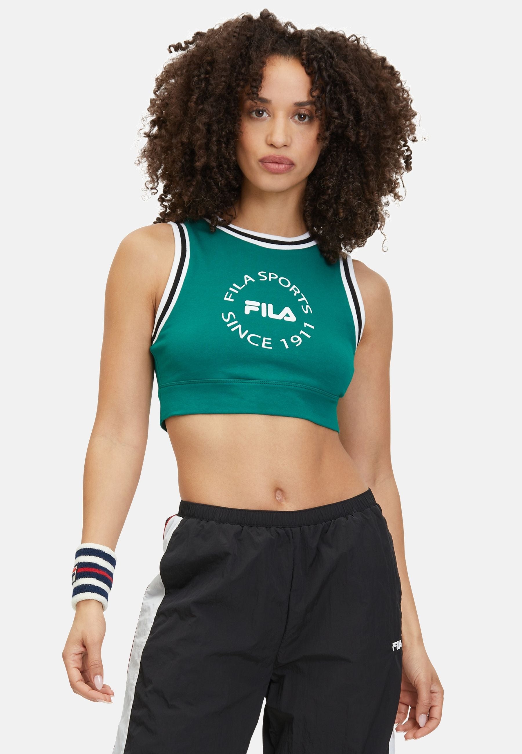 Lekki Graphic Bra Top dans Tops Aventurine Fila   