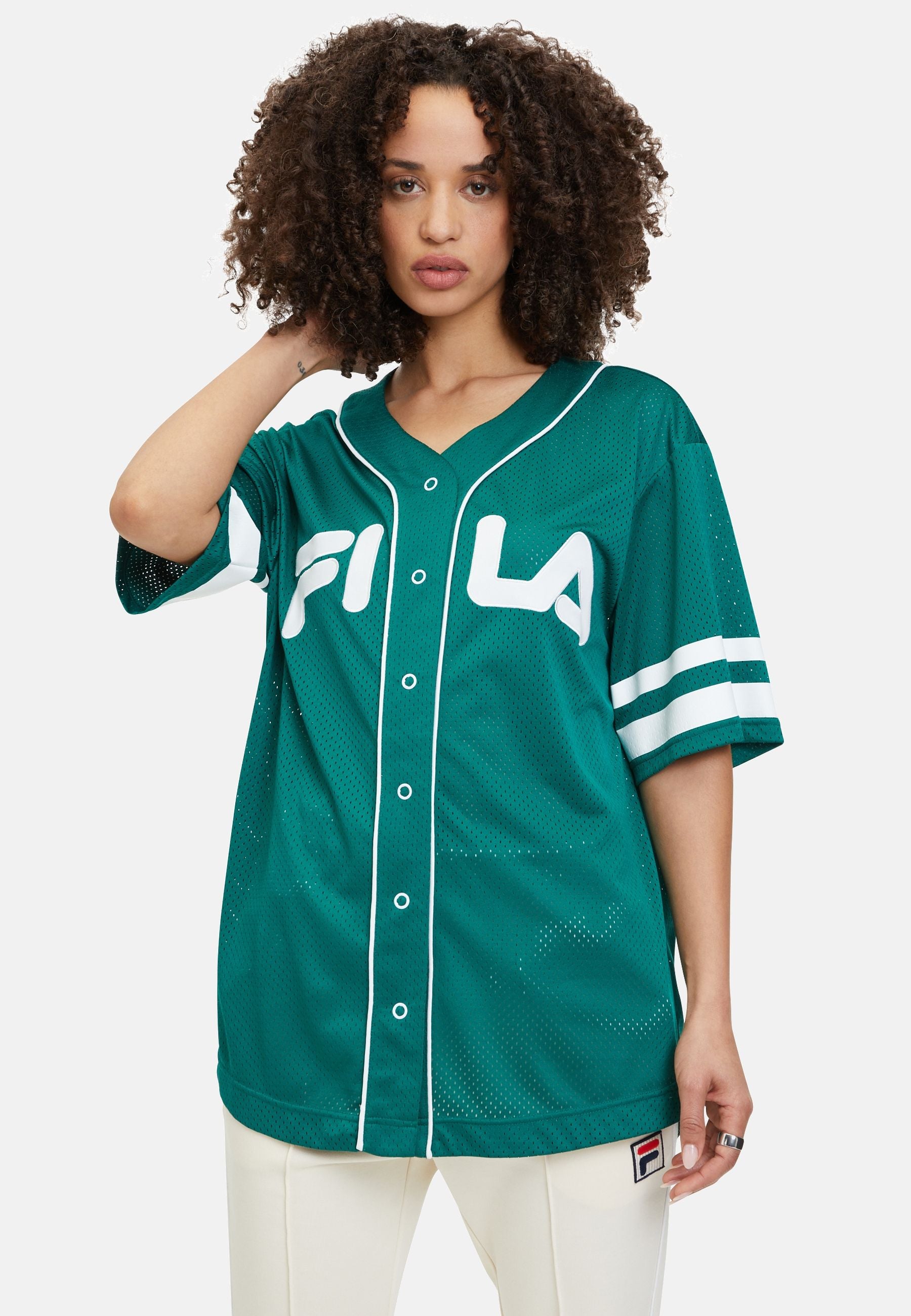 T-shirt de baseball Latalia dans Aventurine T-shirts Fila   