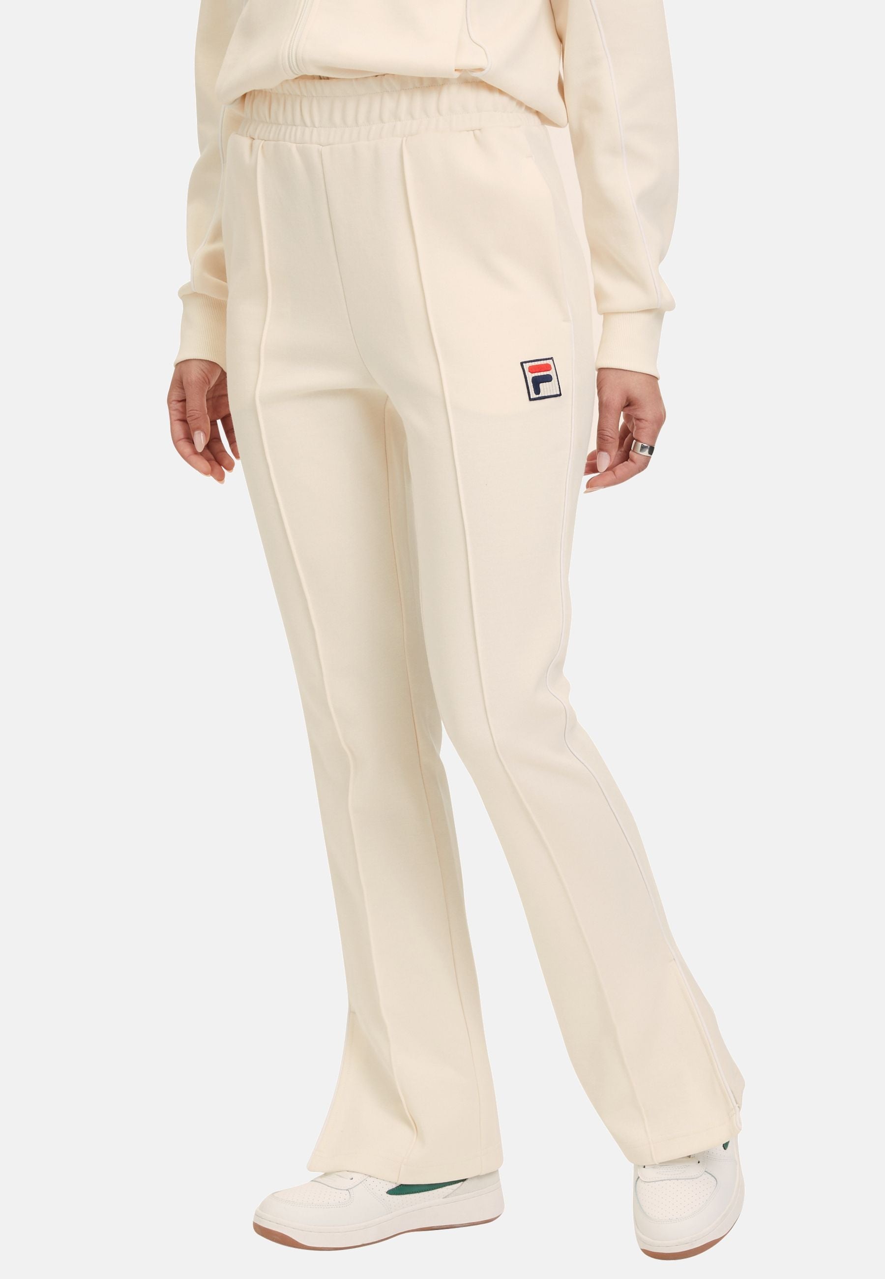 Laiben Bootcut Track Pants in Antique White Pantalon Fila   