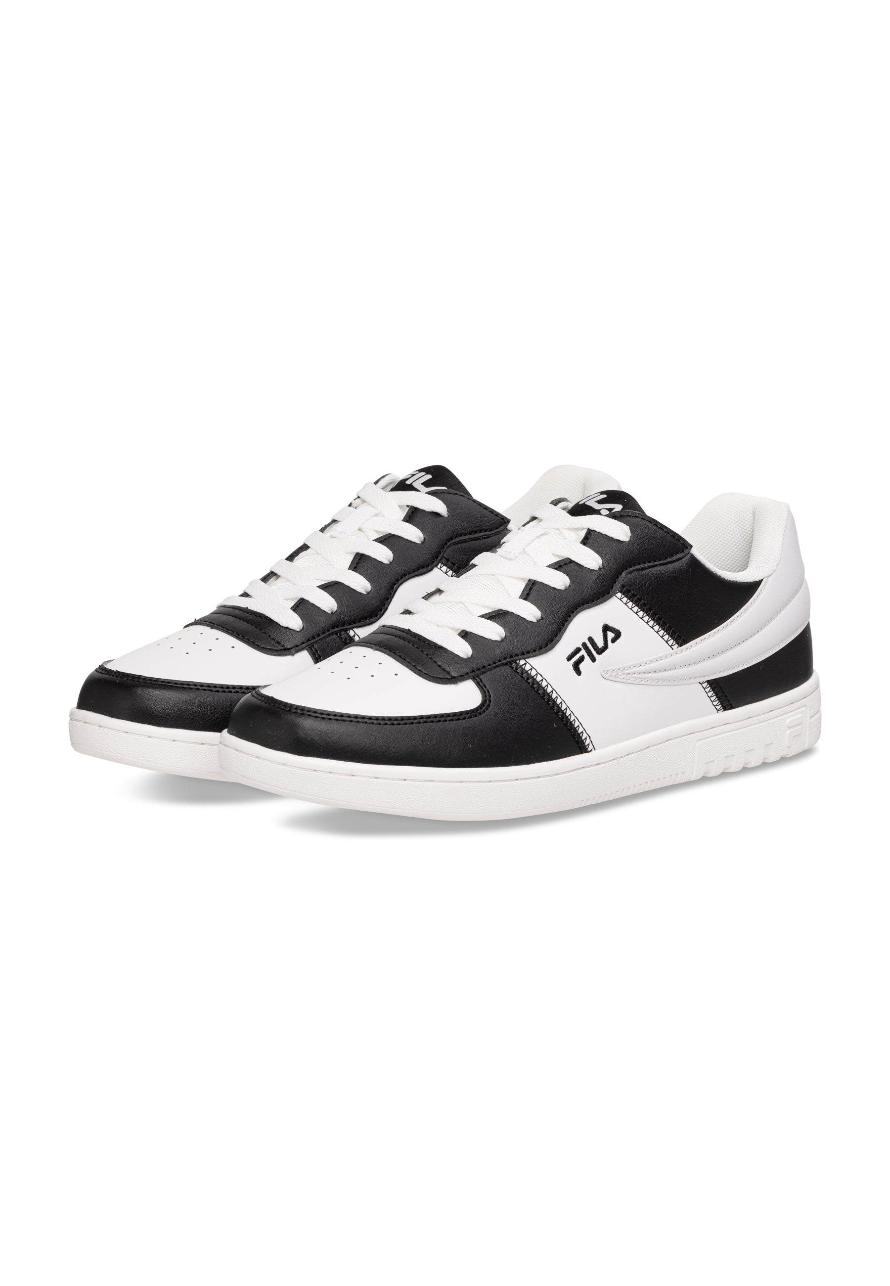 Noclaf en chaussures de basket-ball noir-blanc Fila   