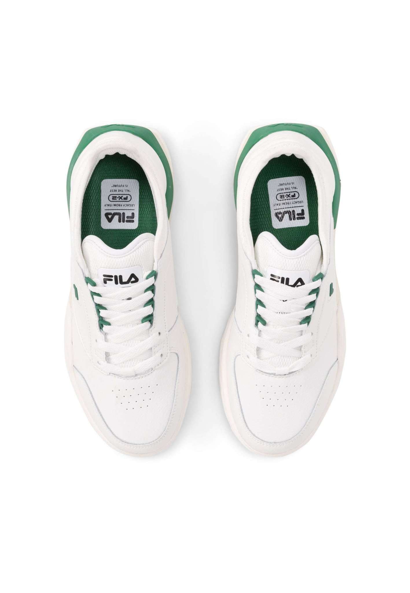 Baskets Modern T '23 in White-Verdant Green Fila   