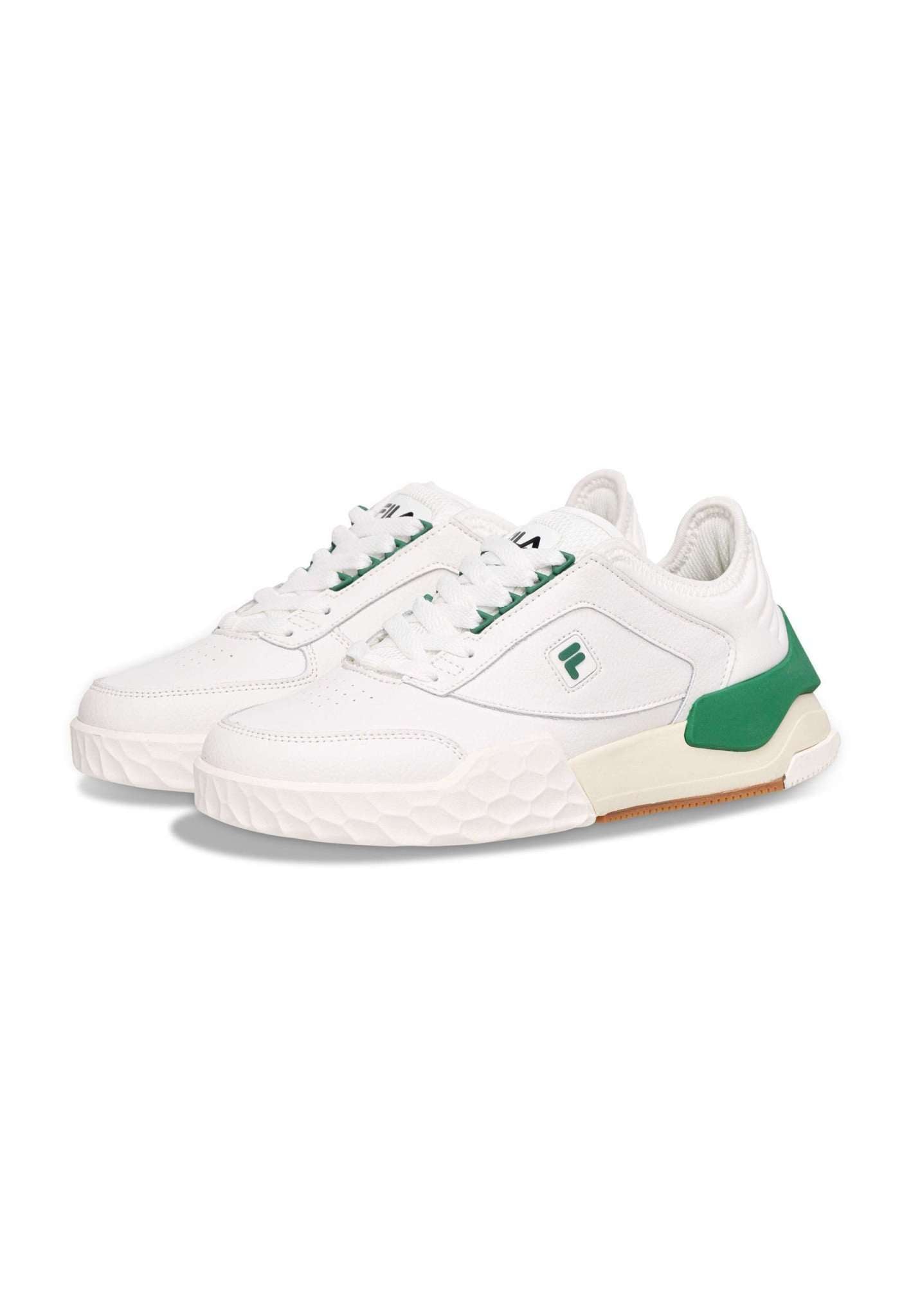 Baskets Modern T '23 in White-Verdant Green Fila   