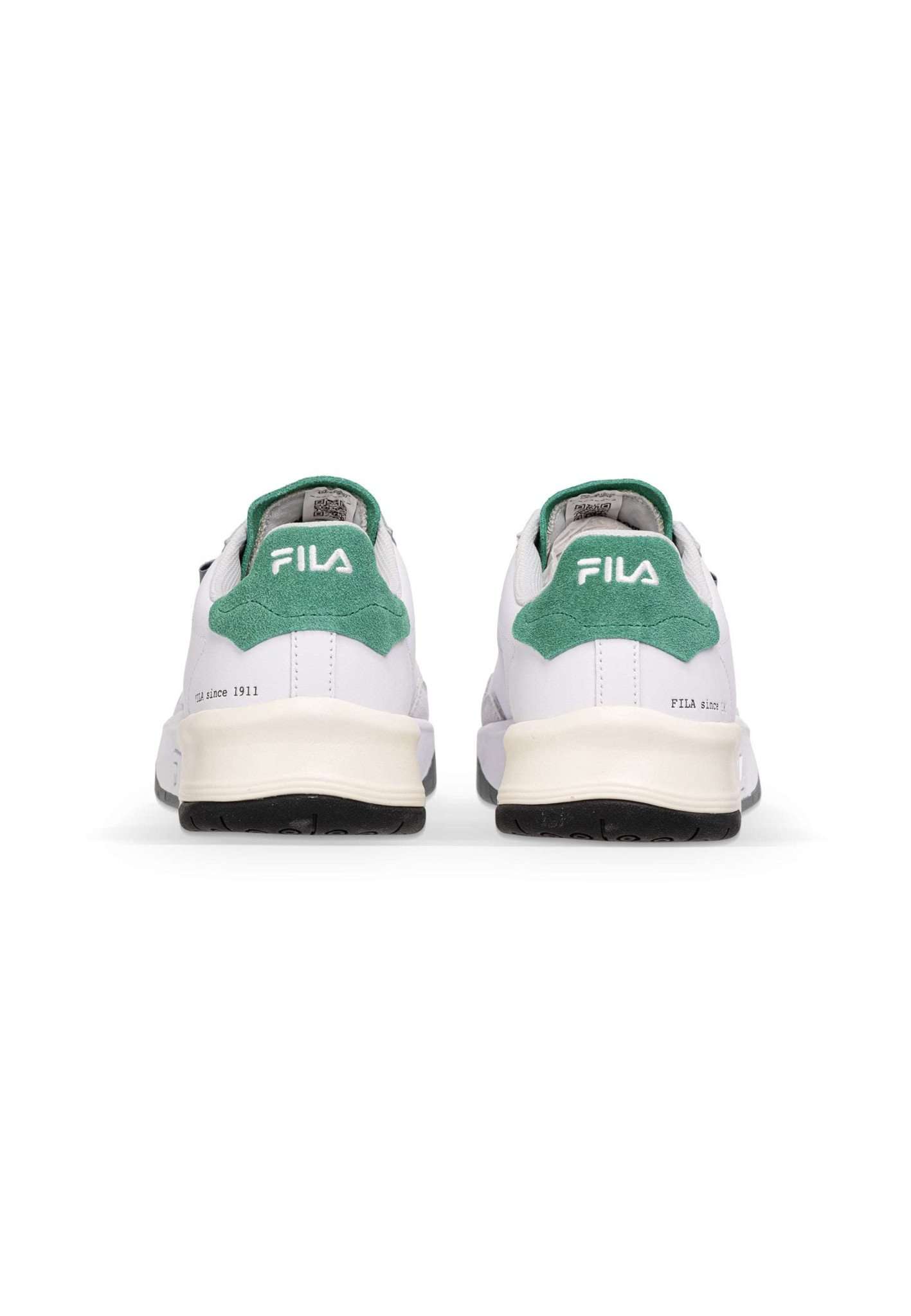 Fila Avenida in White-Verdant Green Baskets Fila   