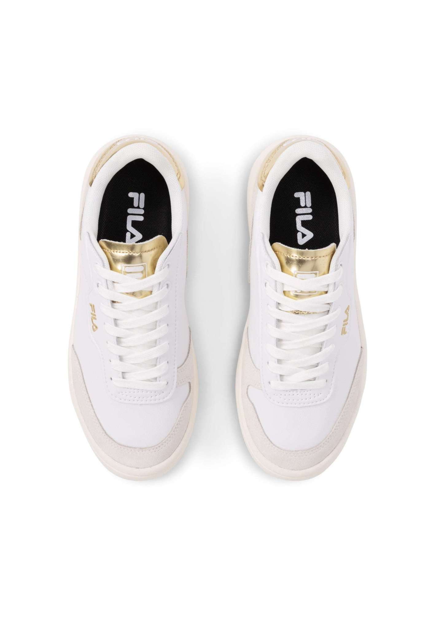 Fila Baskets Premium F Wmn in White-Gold Fila   