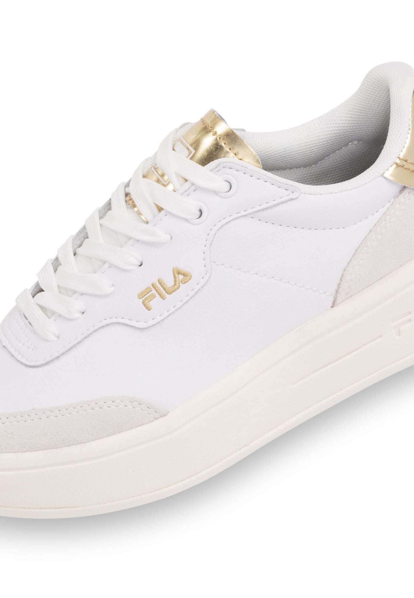 Fila Baskets Premium F Wmn in White-Gold Fila   