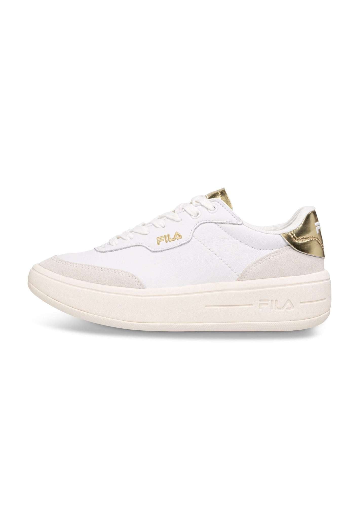 Fila Baskets Premium F Wmn in White-Gold Fila   