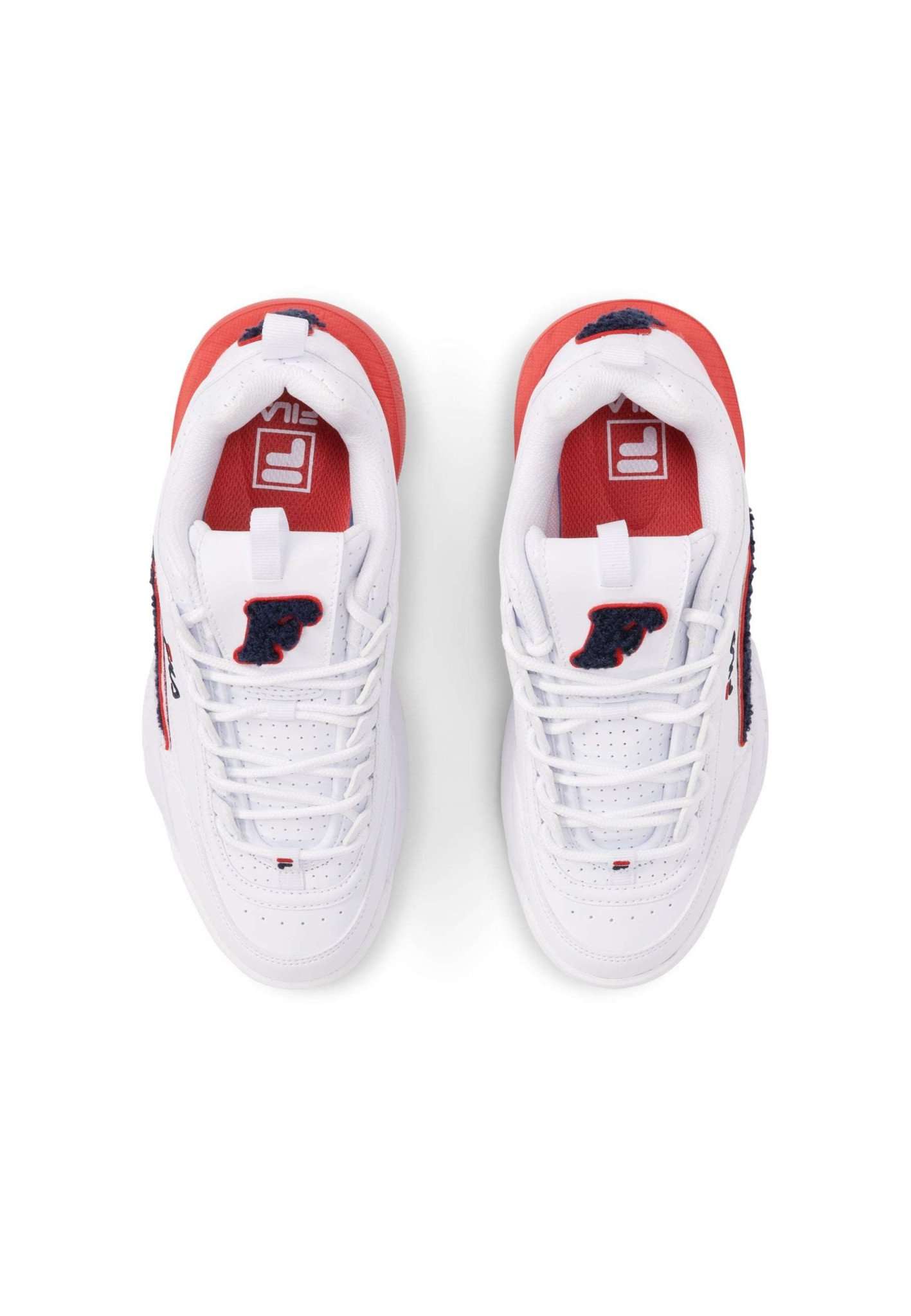 Baskets Disruptor Patch Wmn en blanc-Fila Navy Fila   