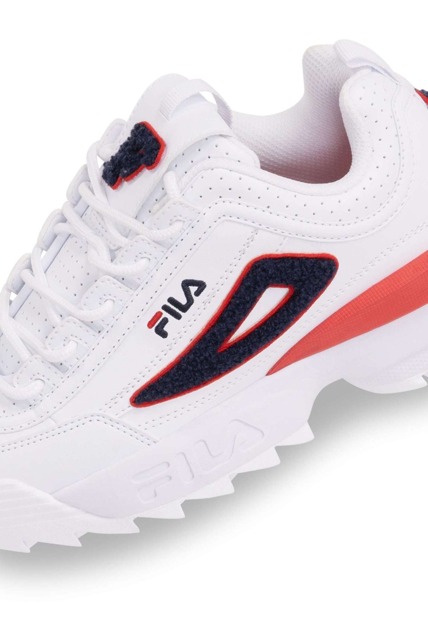 Baskets Disruptor Patch Wmn en blanc-Fila Navy Fila   