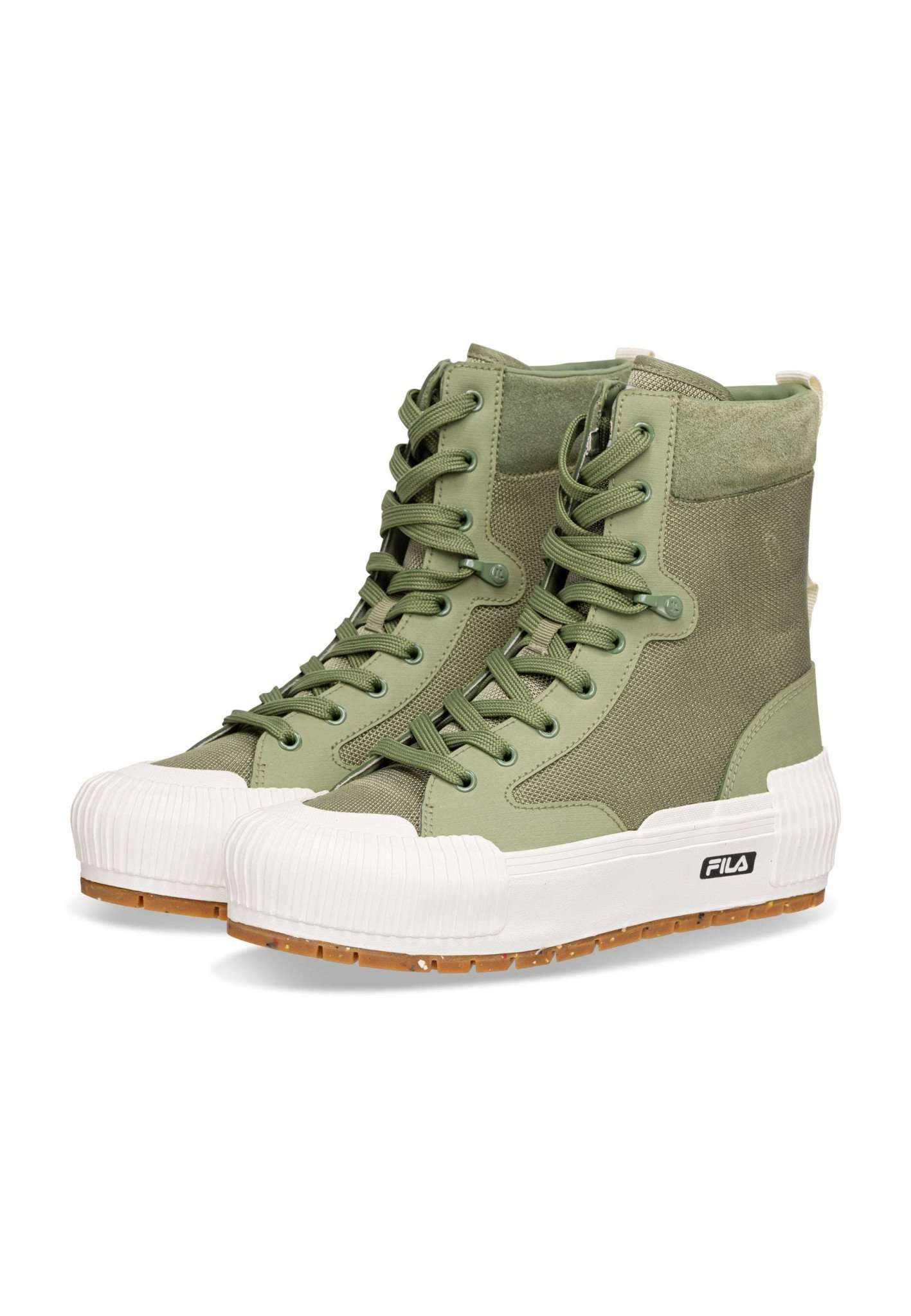 Baskets Cityblock High Platform Wmn in Oil Green Fila   