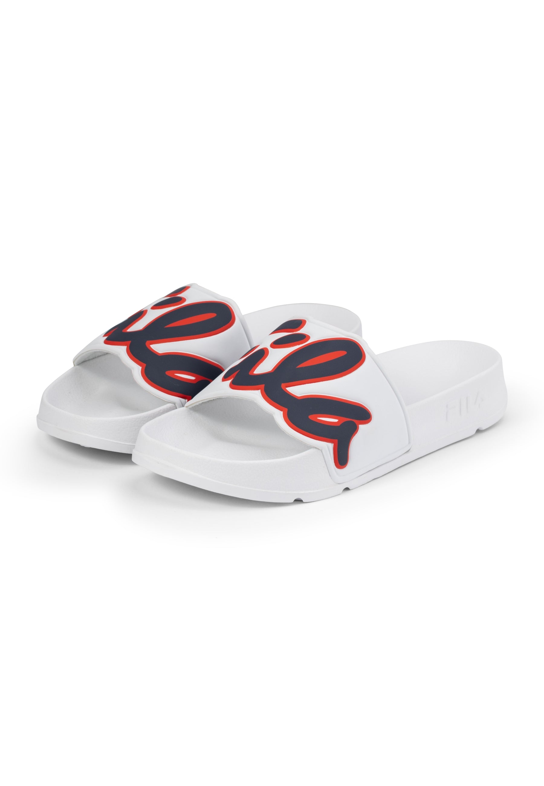 Scritto Slipper Wmn en blanc-Fila Navy Slippers Fila   