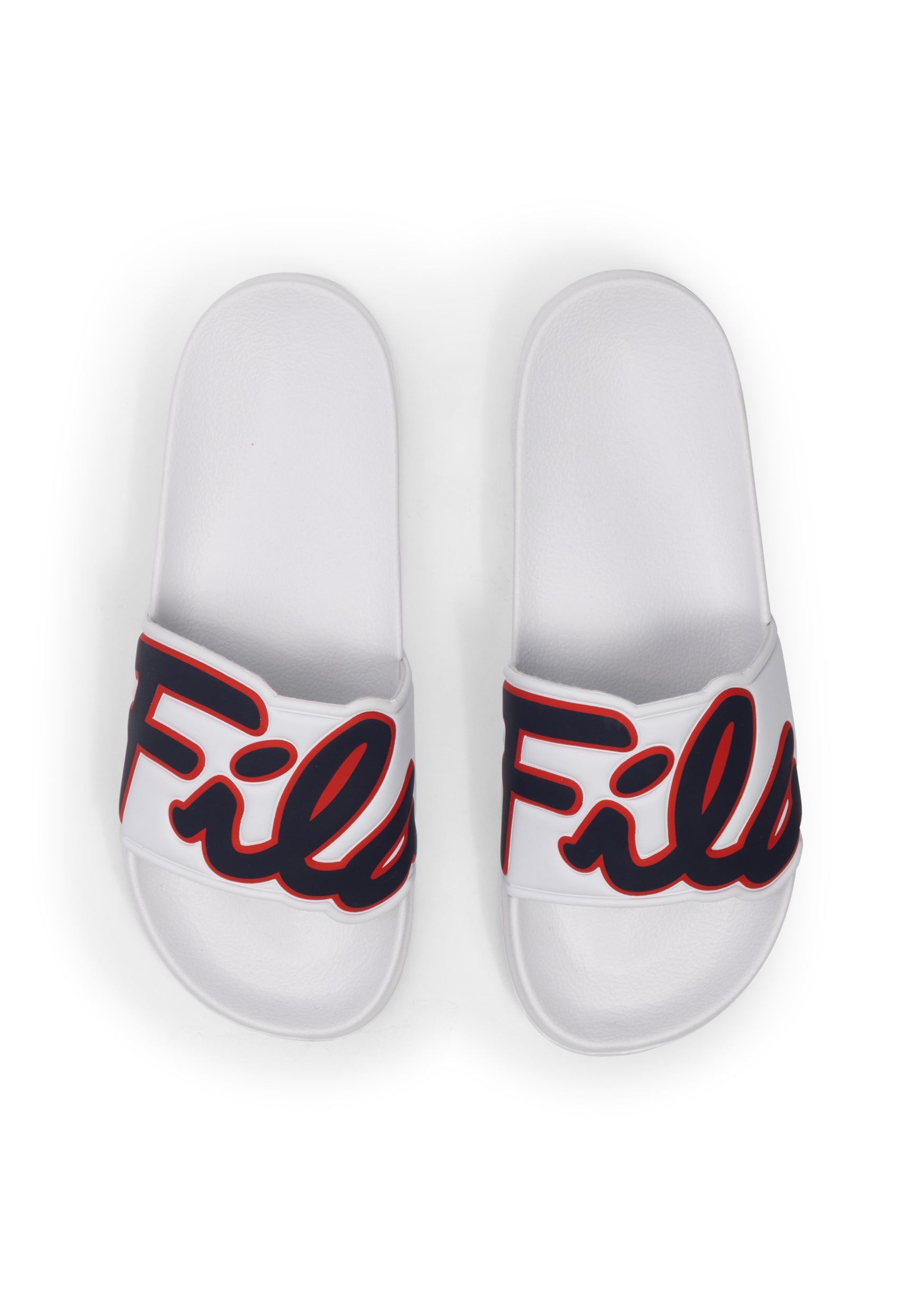 Scritto Slipper Wmn en blanc-Fila Navy Slippers Fila   