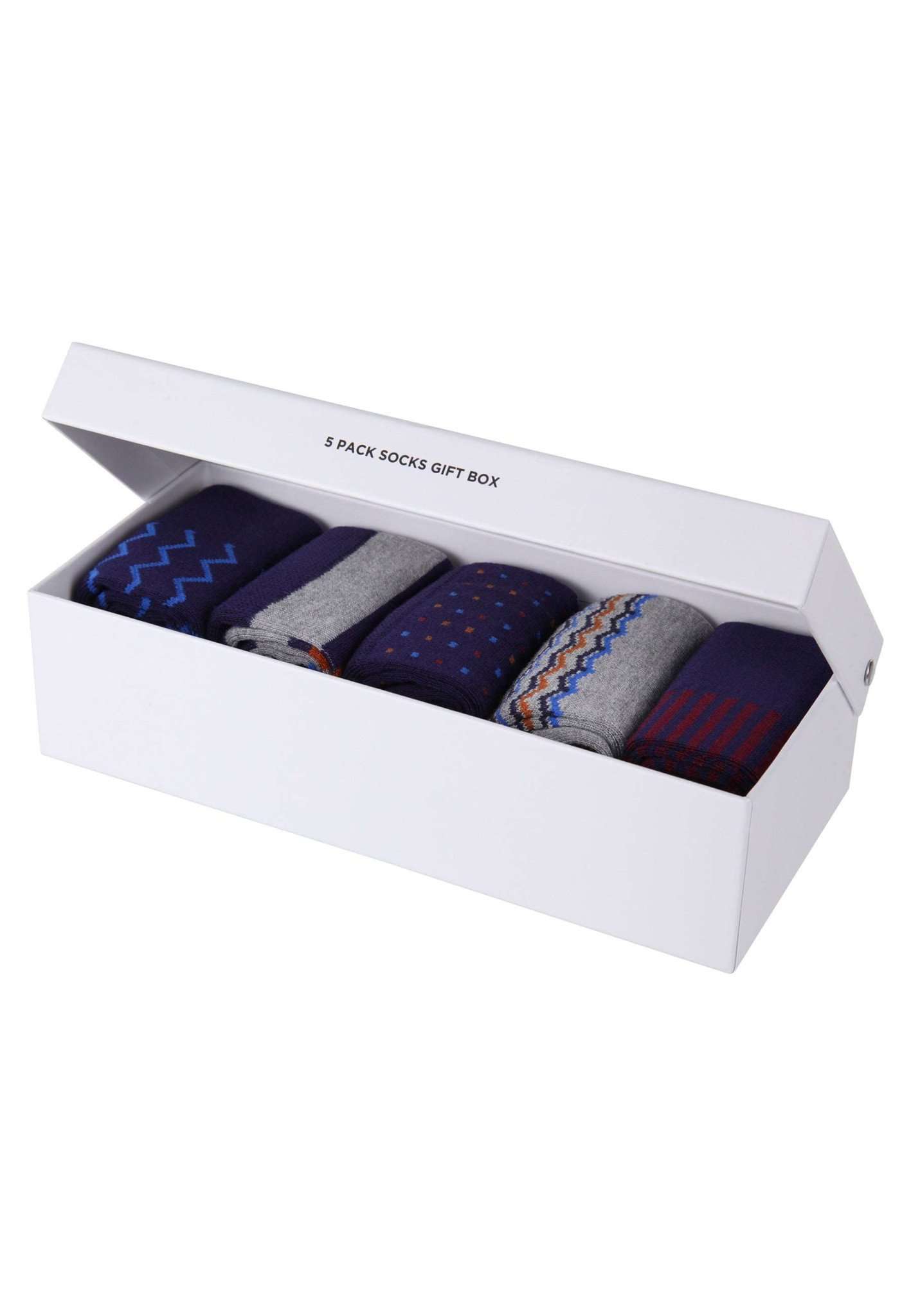 5 Pack Giftbox Chaussettes Bevis in Navy Chaussettes Lee   