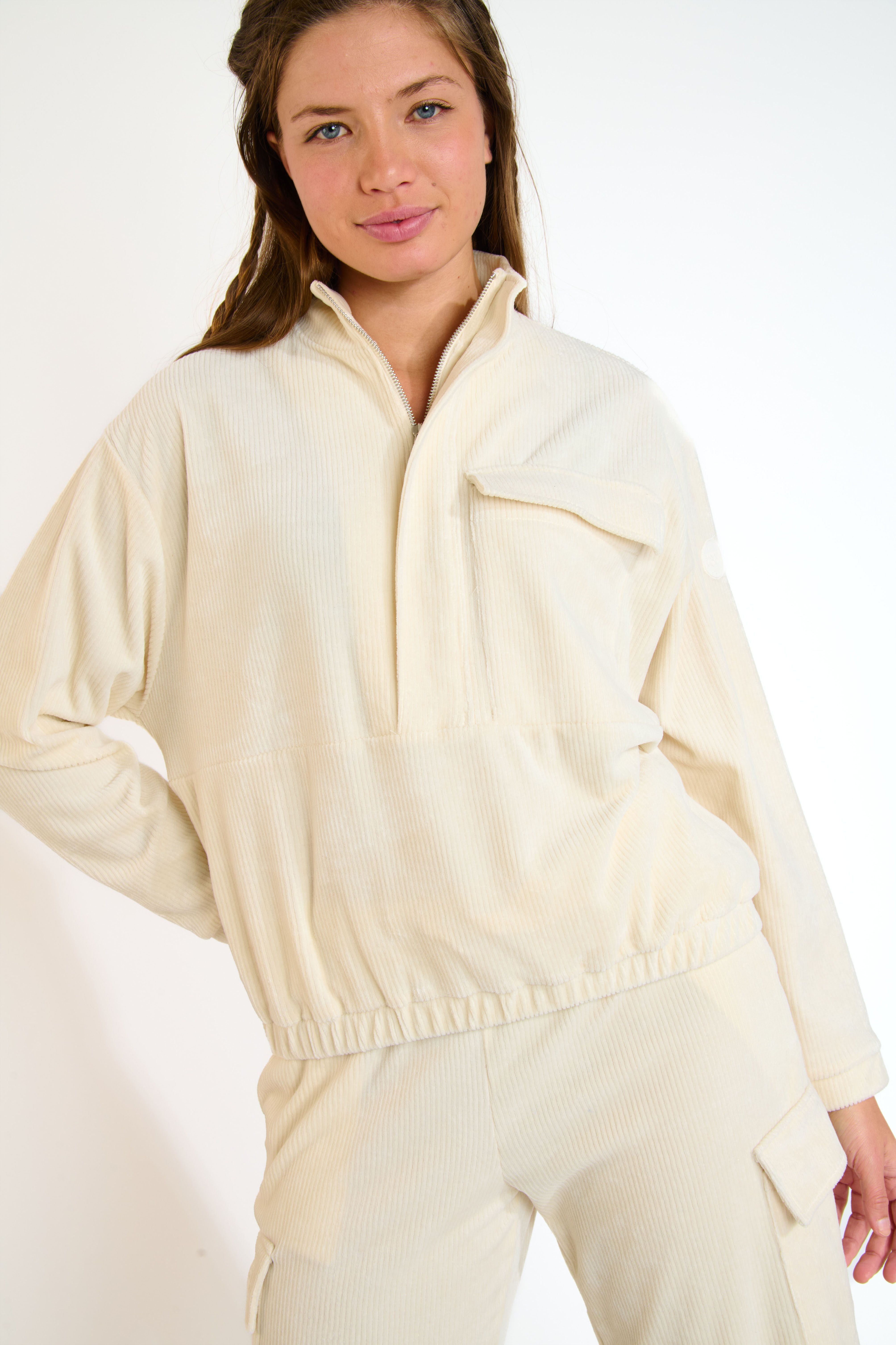 GAVIN-QUANDARY Sweat-shirt en écru Sweatshirts Banana Moon