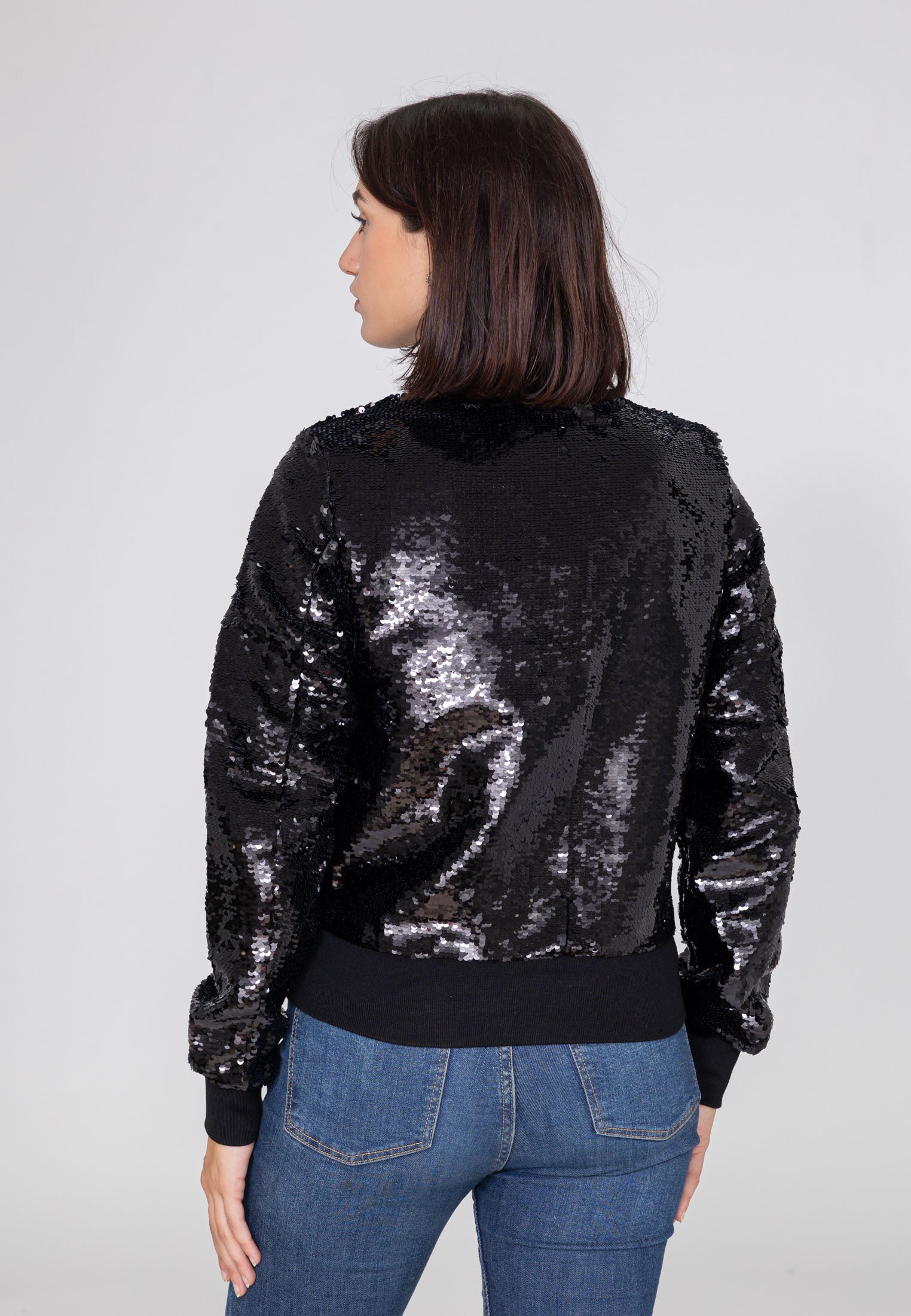 Veste bomber Glitter W dans Black Vestes Bombers Original   