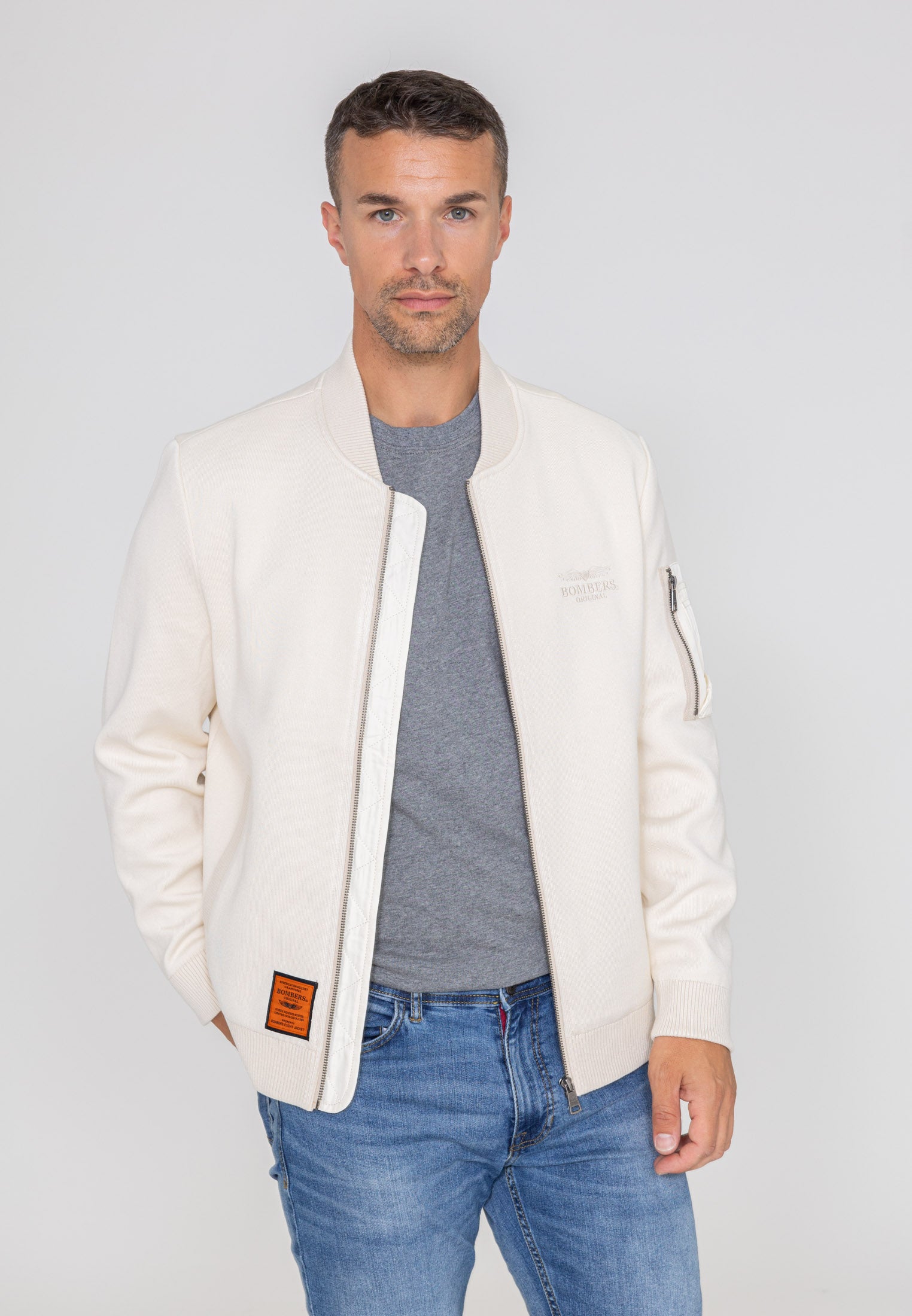 Hays M Bomber dans Cream Vestes Bombers Original   