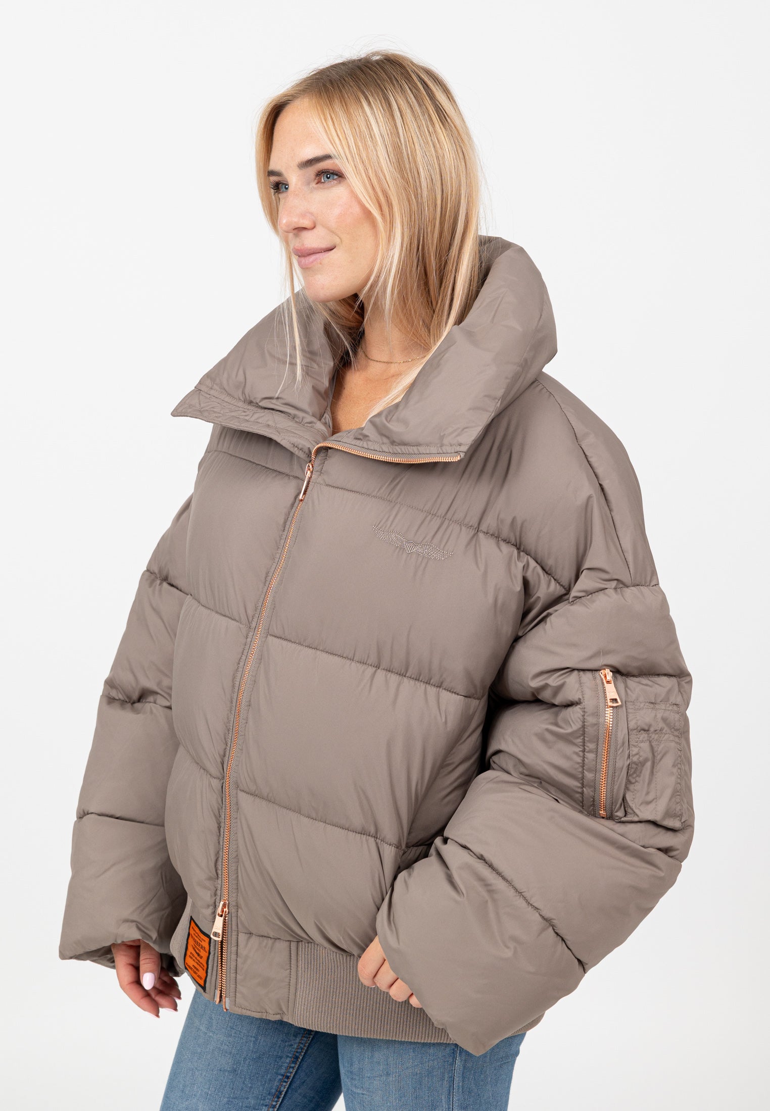Hill-W in Taupe Vestes Bombers Original