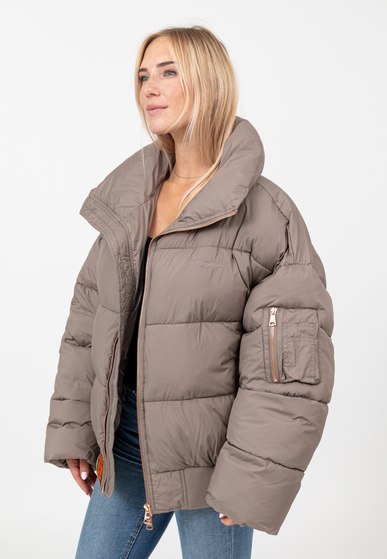Hill-W in Taupe Vestes Bombers Original