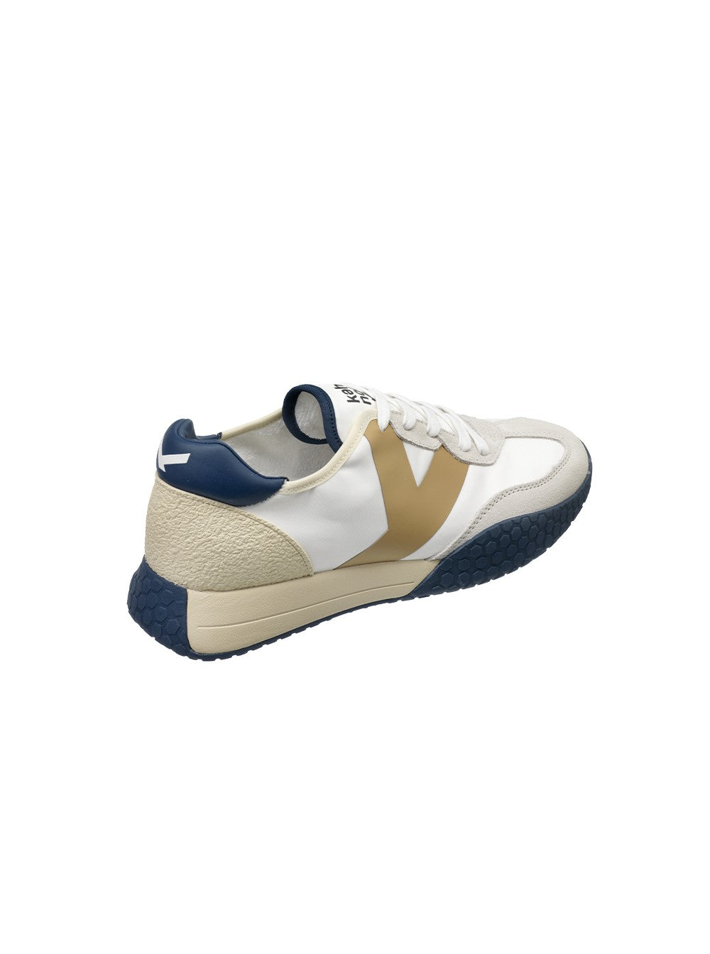 Ambassador en Blanc/Beige/Navy Baskets Keh-Noo   