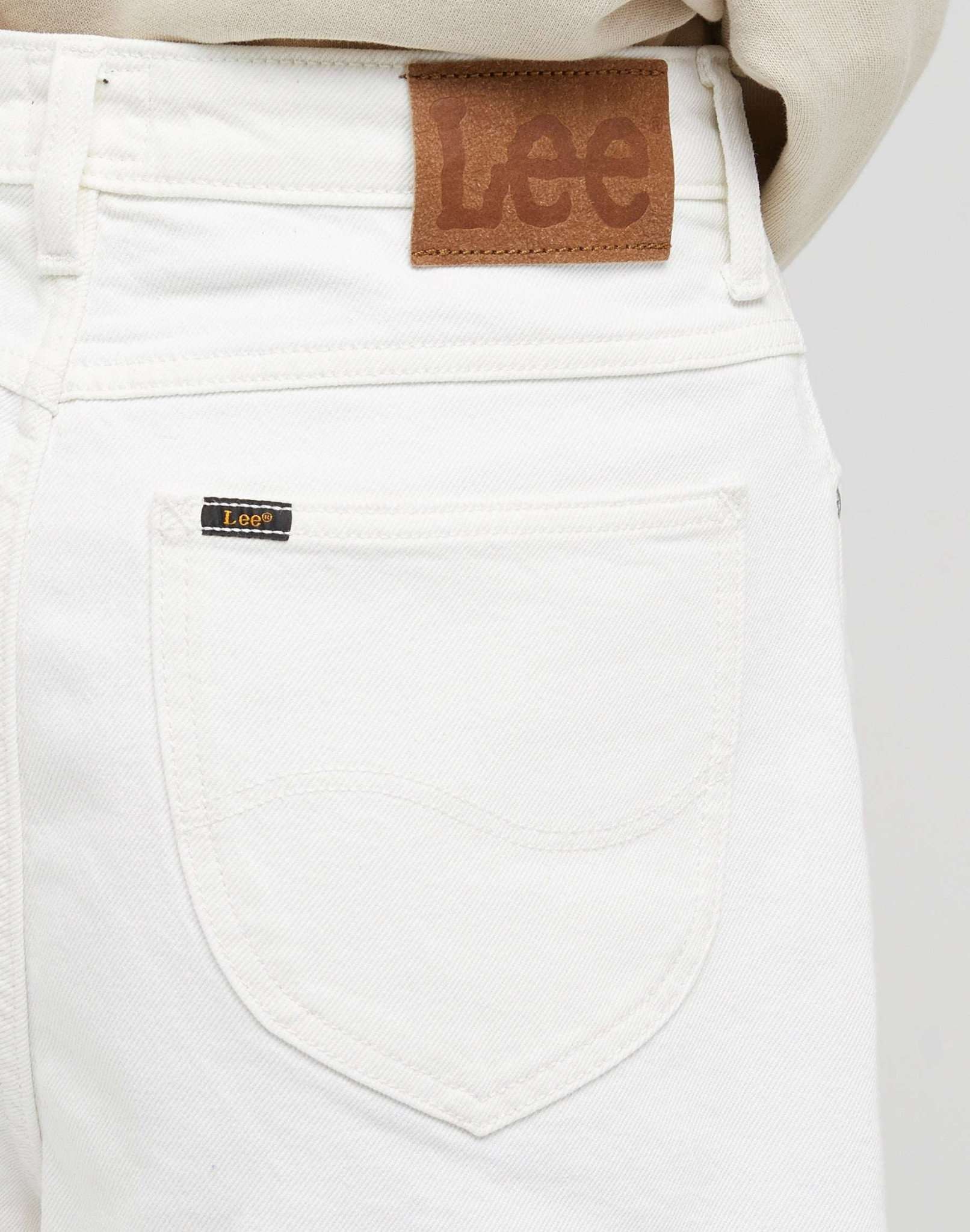 Stella Short en jean blanc marbré Lee   