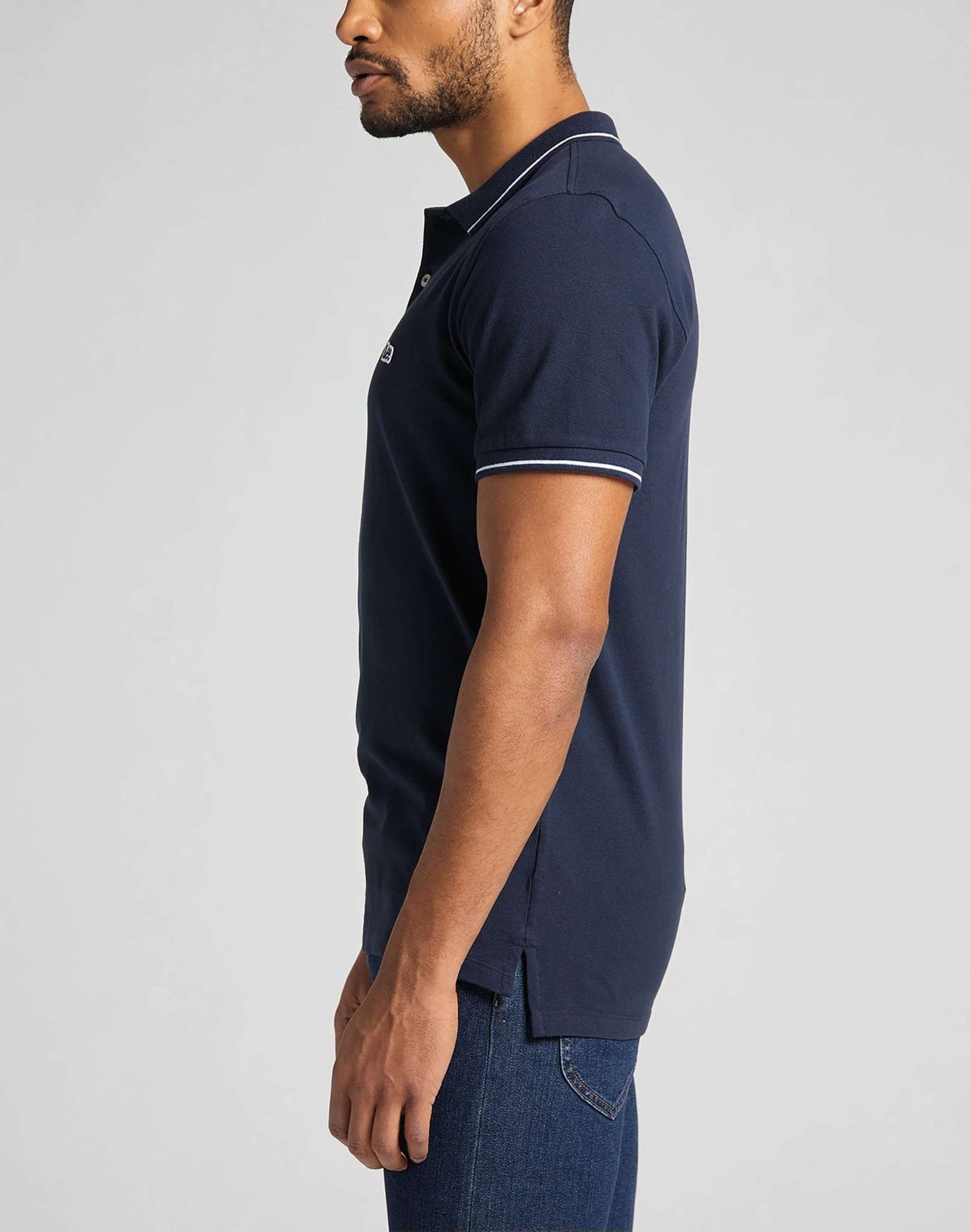 Polo piqué dans Navy Polos Lee   