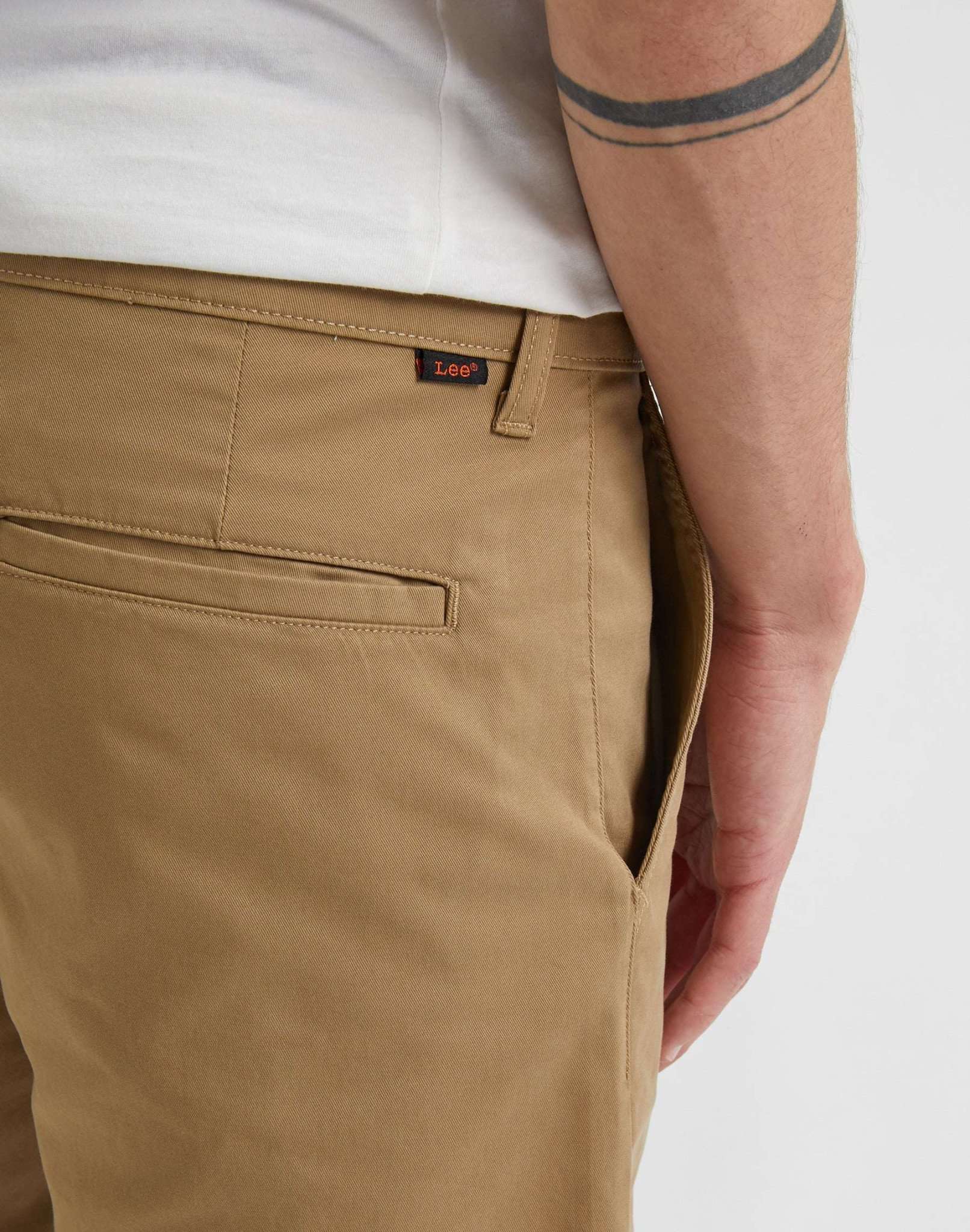 Short Chino régulier en Clay Shorts Lee   