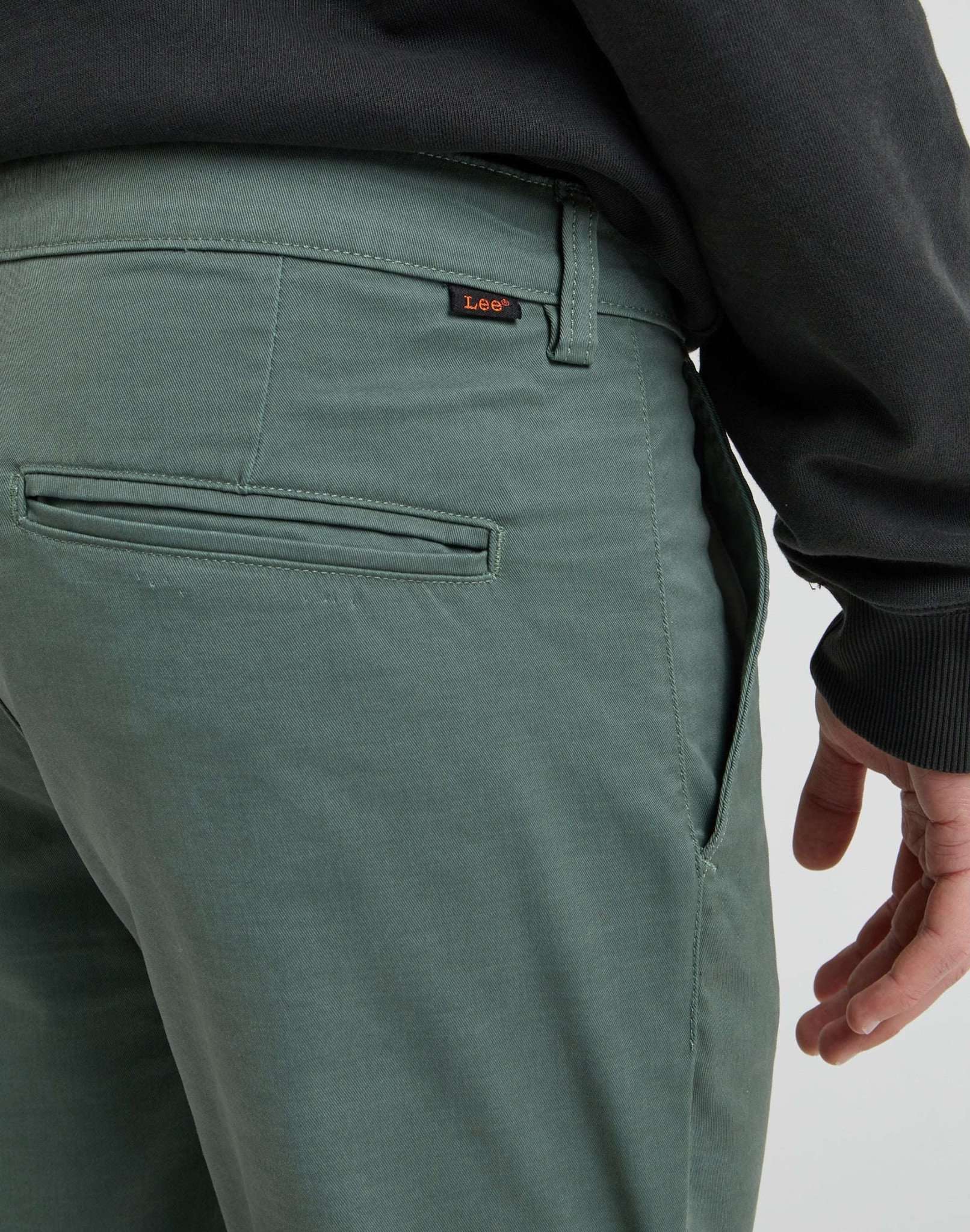 Slim Chino en pantalon Fort Green Lee   