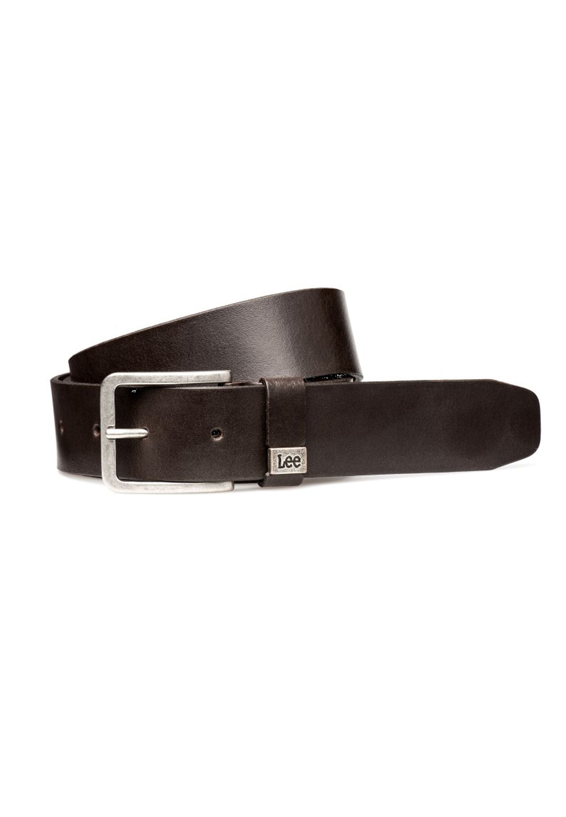 Small Logo Belt in Dark Brown Ceinture Lee   