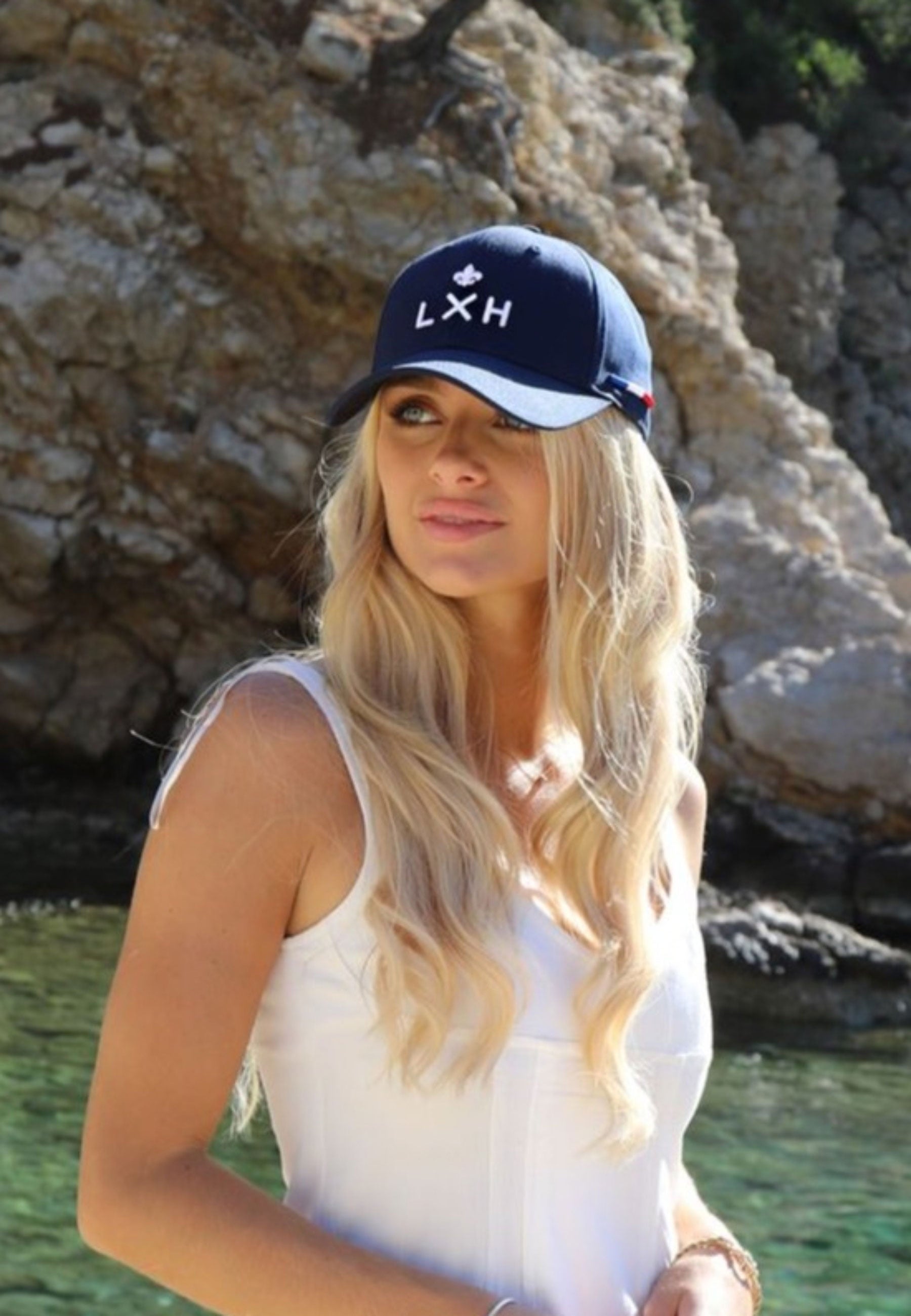 Casquette Coton - Paris en Bleu Marine Caps LXH   