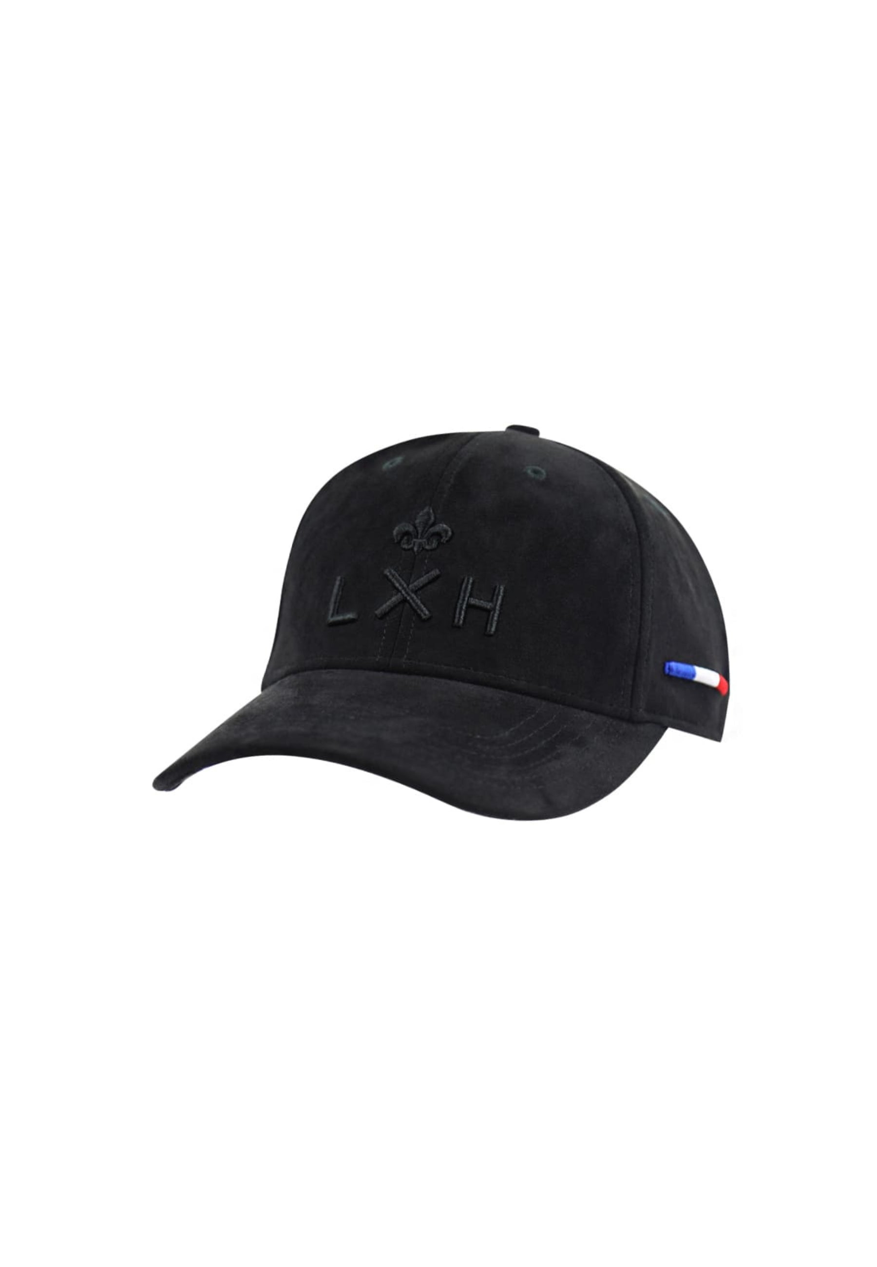 Casquette Suédine en Noir Caps LXH   