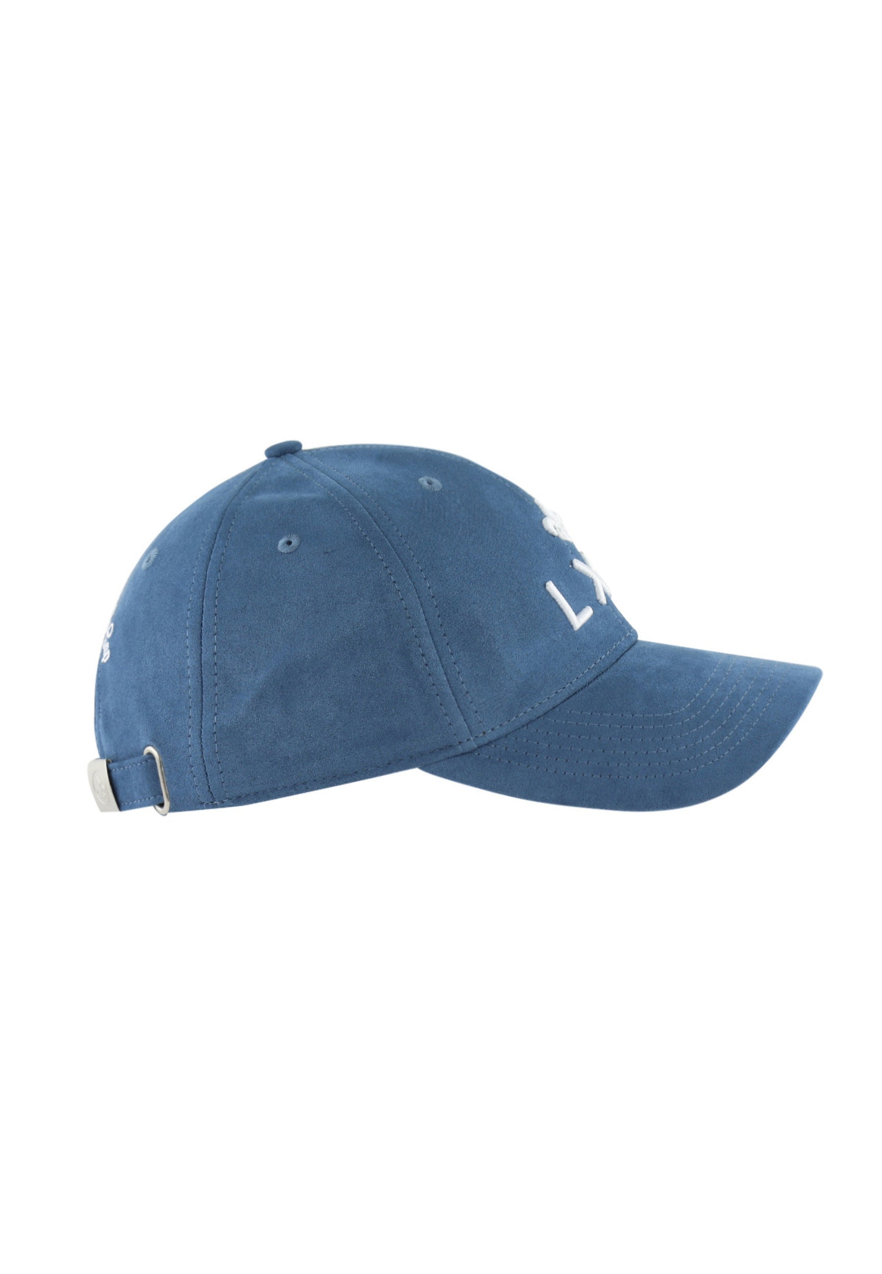 Casquette Suédine en Bleu Canard Caps LXH   