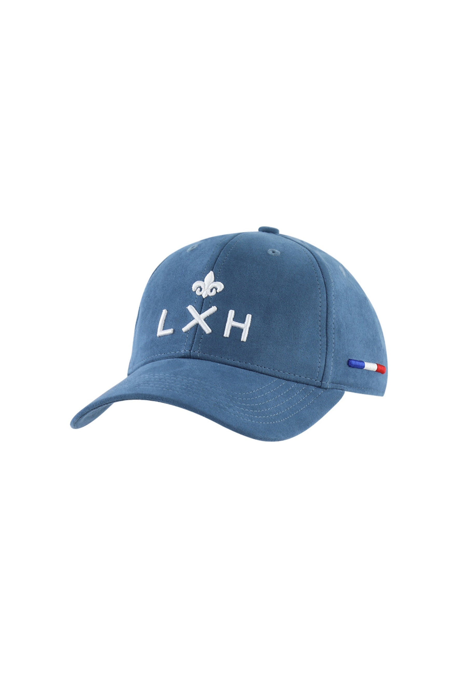 Casquette Suédine en Bleu Canard Caps LXH   