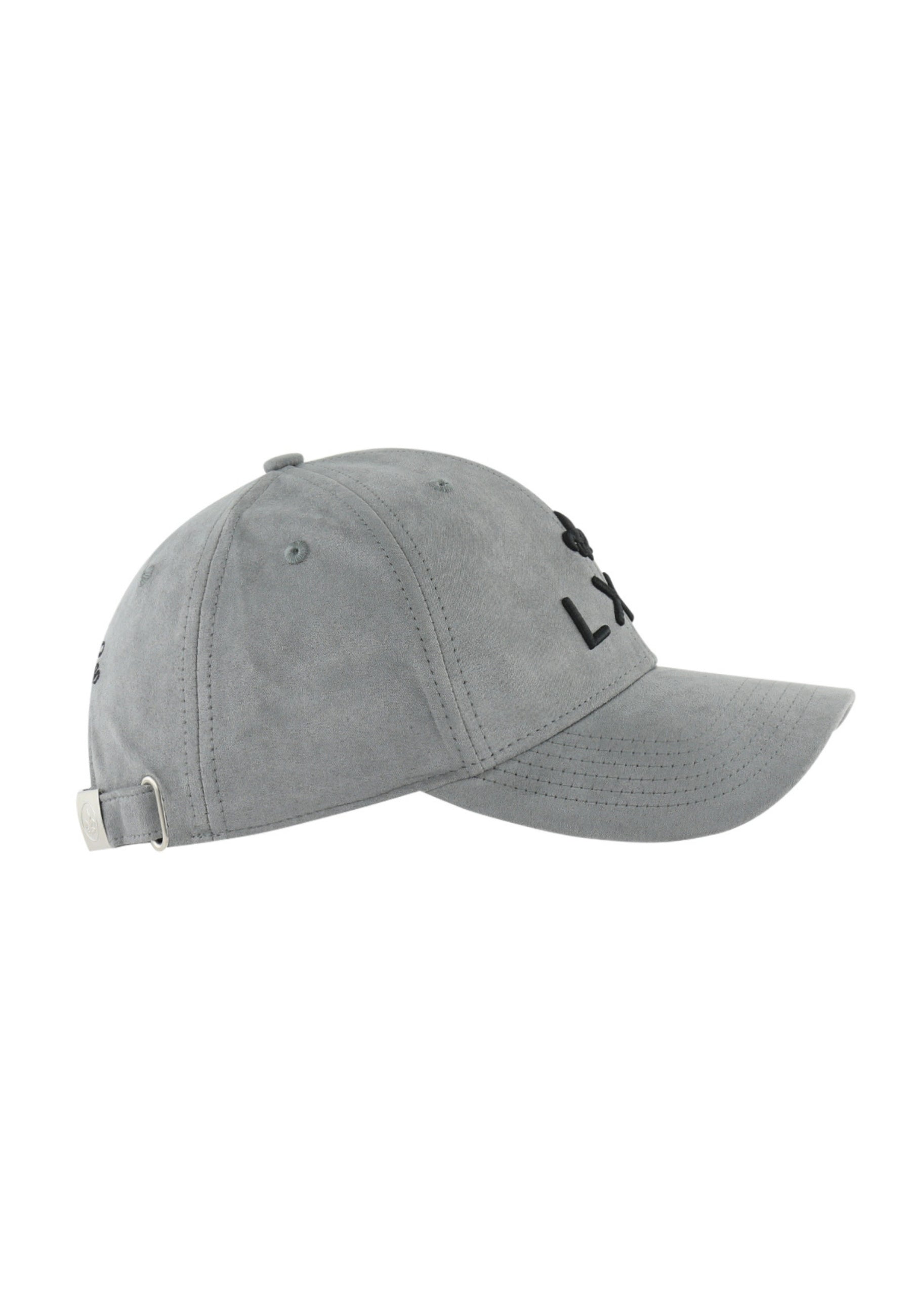 Casquette Suédine en Gris Caps LXH   