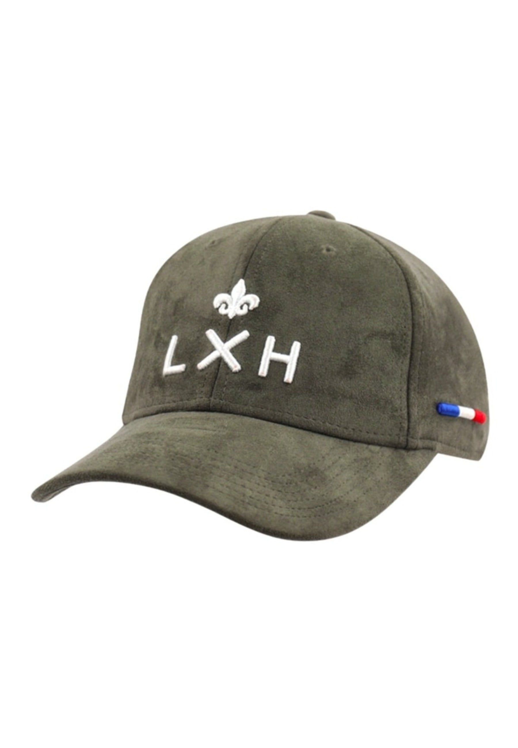 Casquette Suédine - Genève en Kaki Caps LXH   