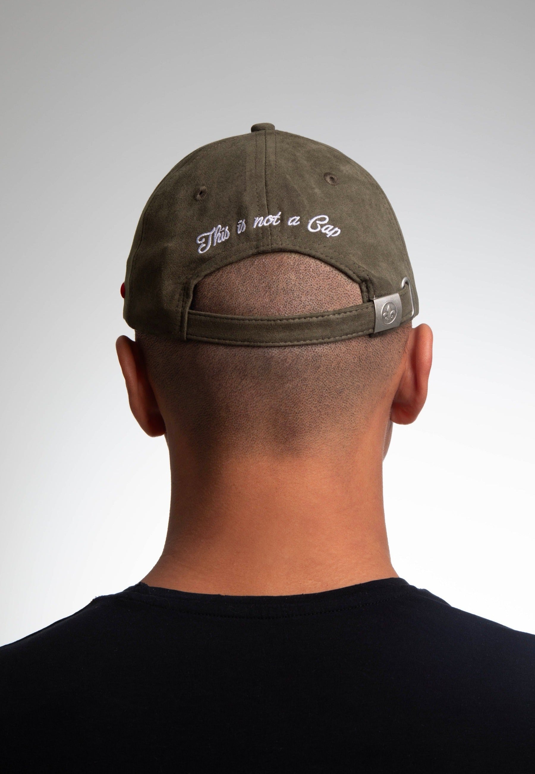 Casquette Suédine - Genève en Kaki Caps LXH   