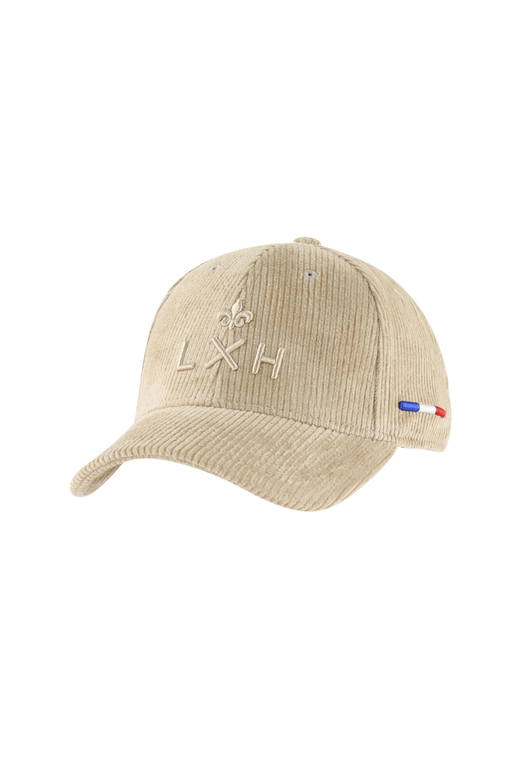 Casquette Velours Côtelé en Beige Foncé Caps LXH   