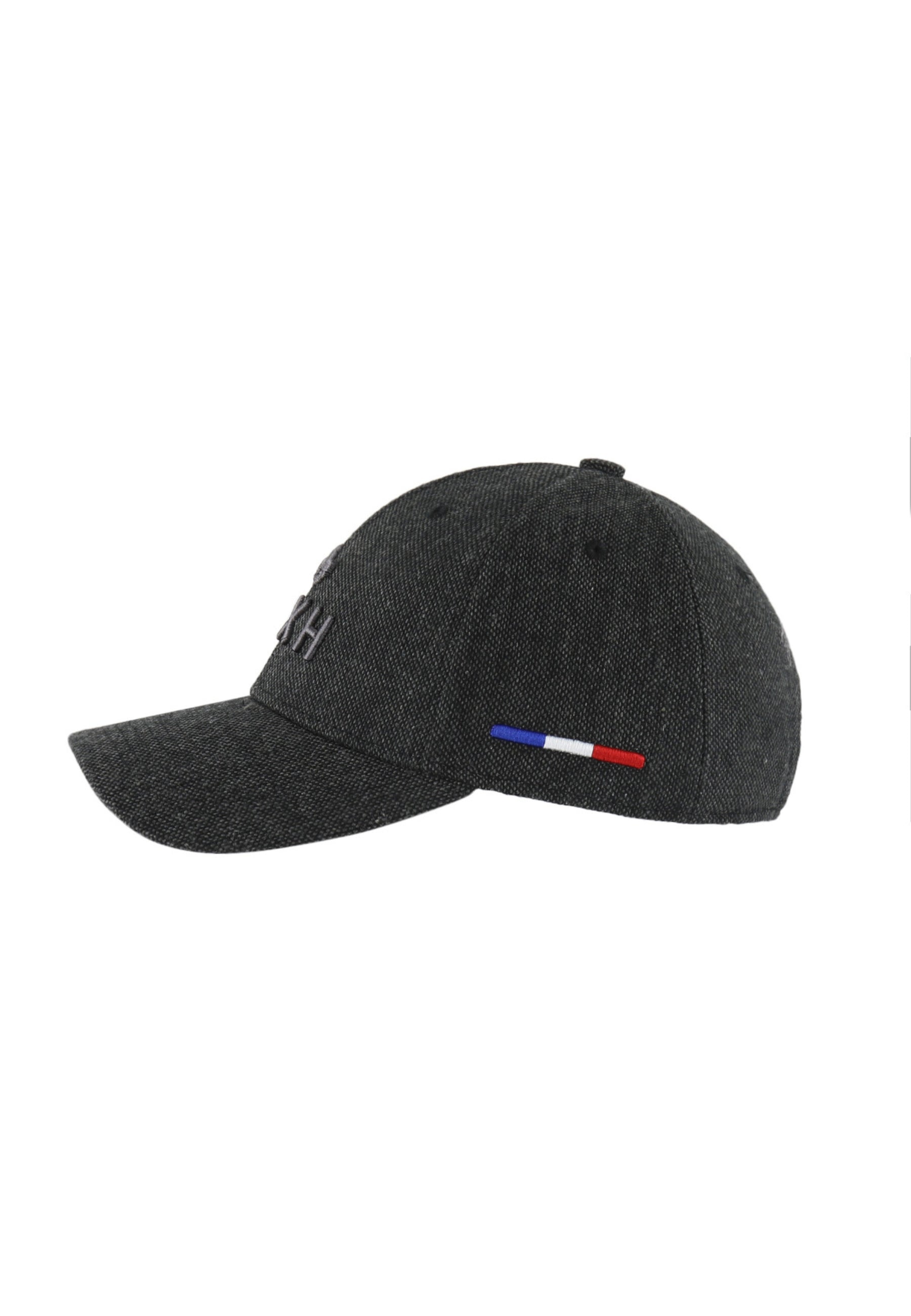 Casquette Laine Piquée en Noir Caps LXH   