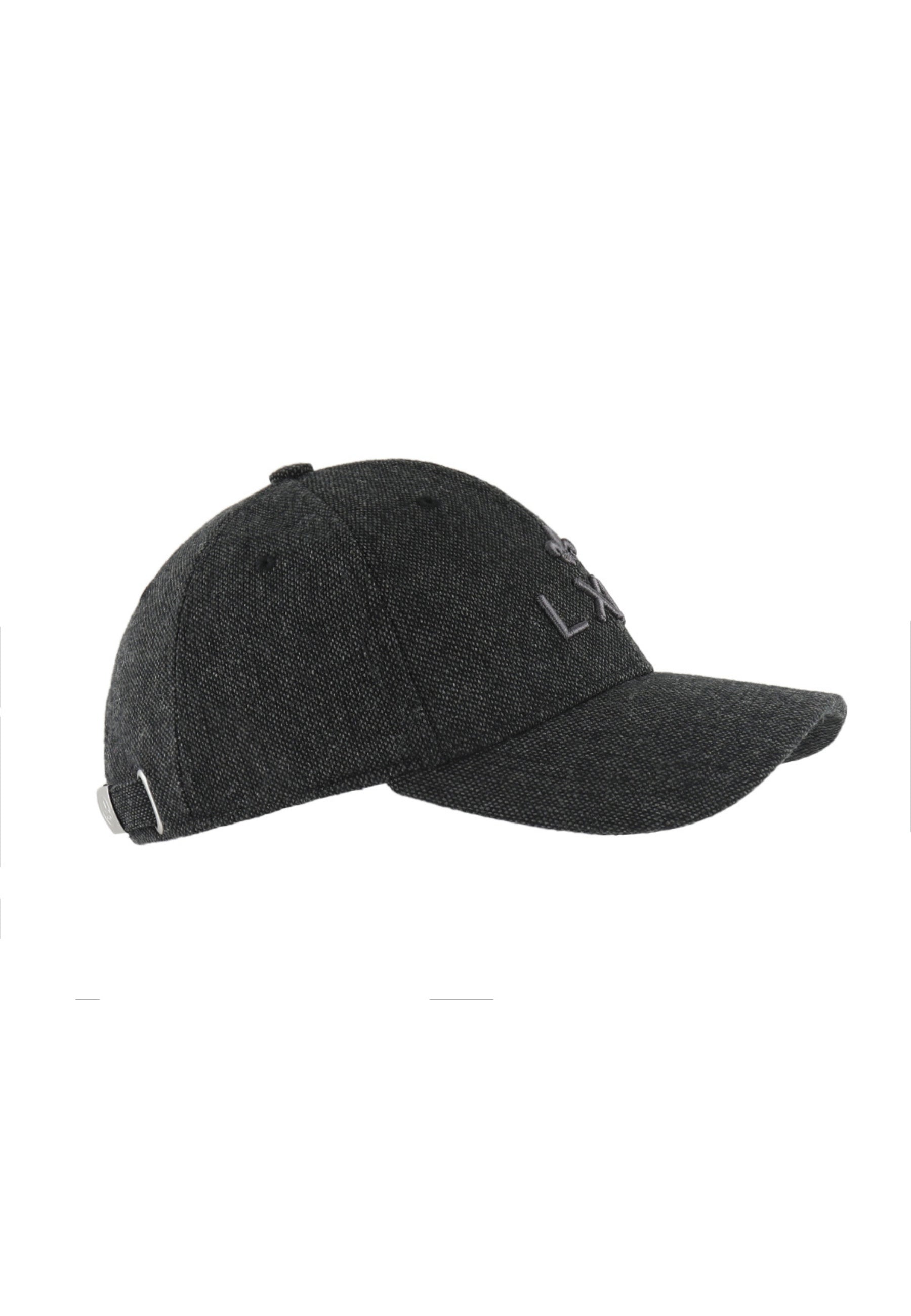 Casquette Laine Piquée en Noir Caps LXH   