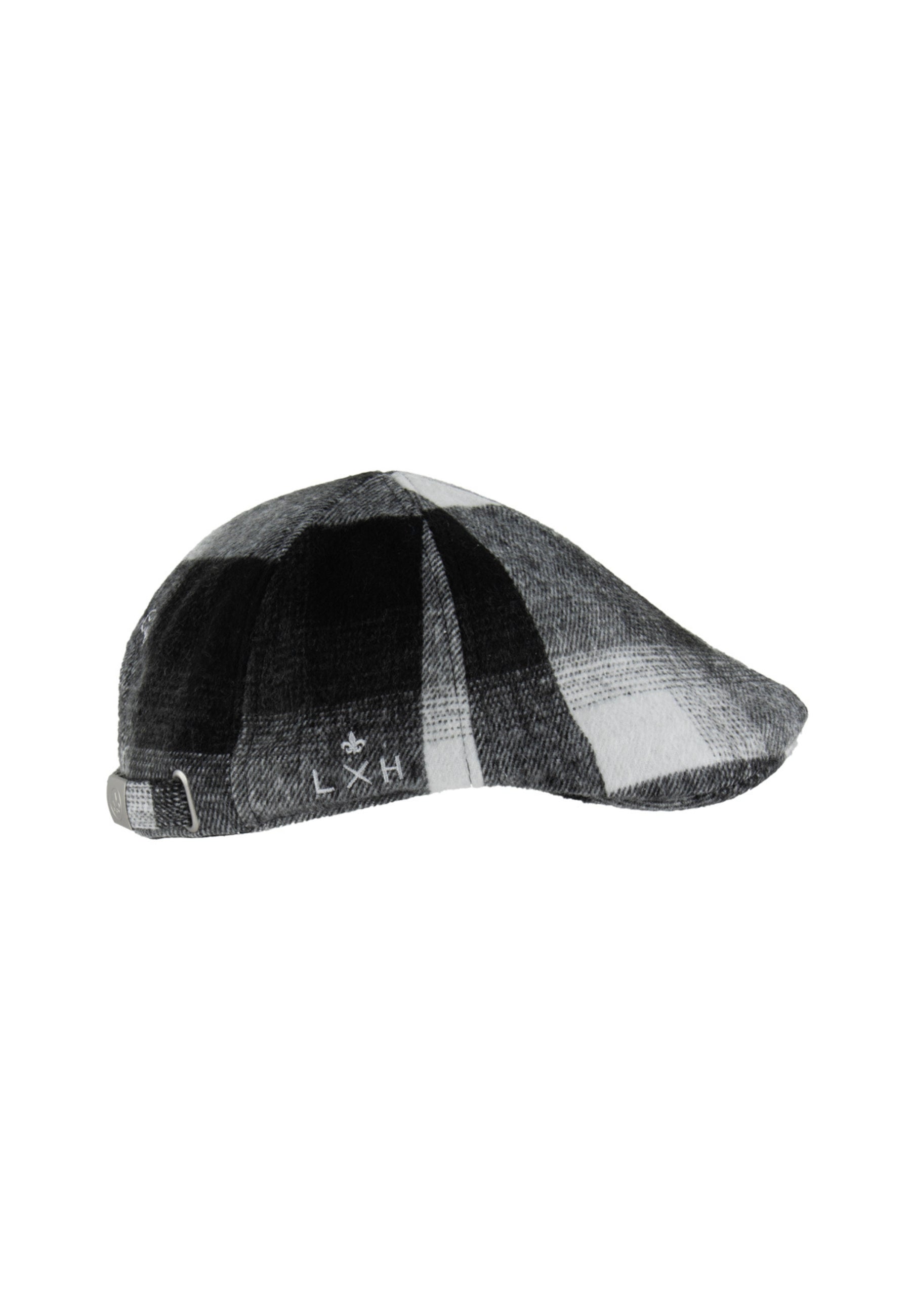 Bérêt Tartan Bicolor en Gris Bonnets LXH   