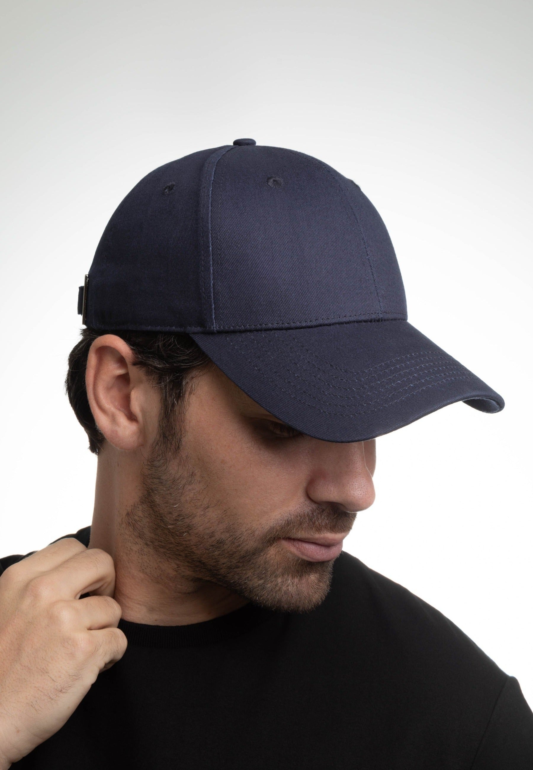 Casquette Coton - ADN en Bleu Marine Caps LXH   