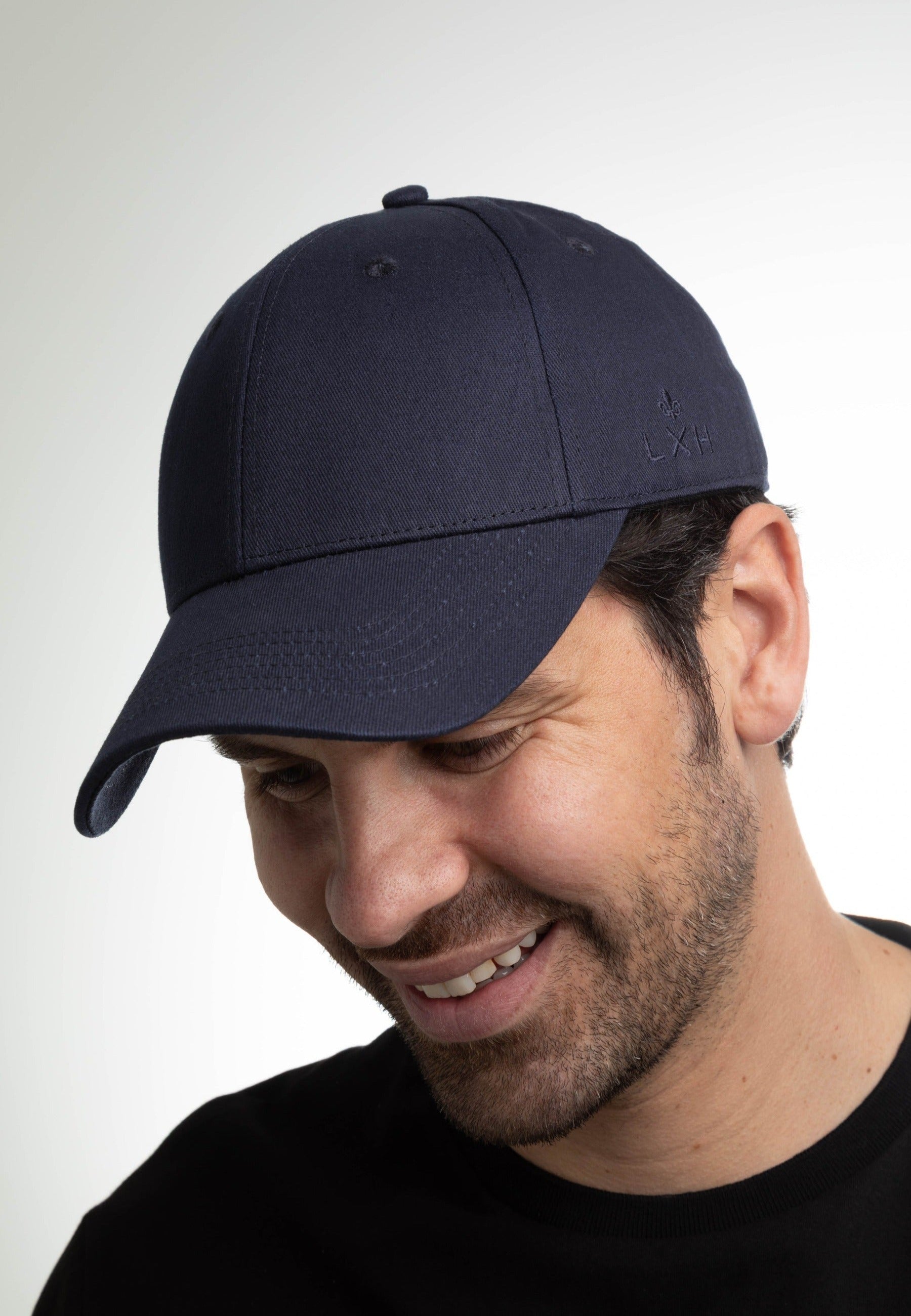 Casquette Coton - ADN en Bleu Marine Caps LXH   