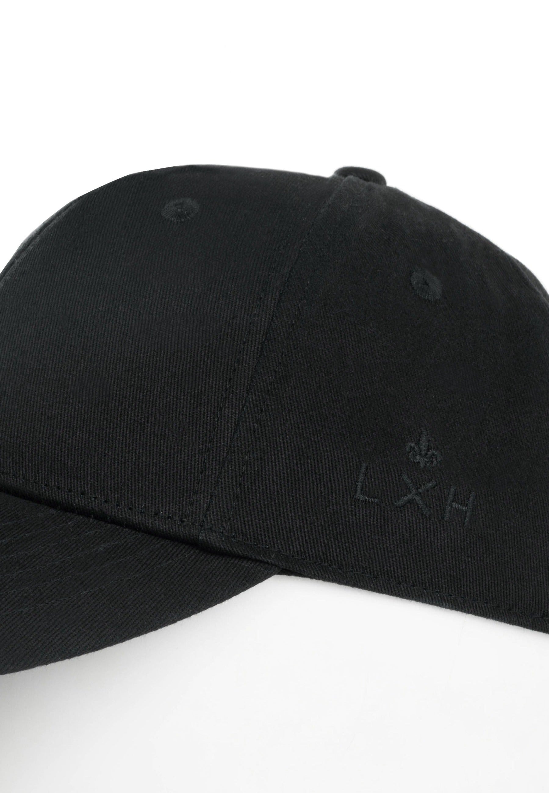 Casquette Coton - ADN en Noir Caps LXH   