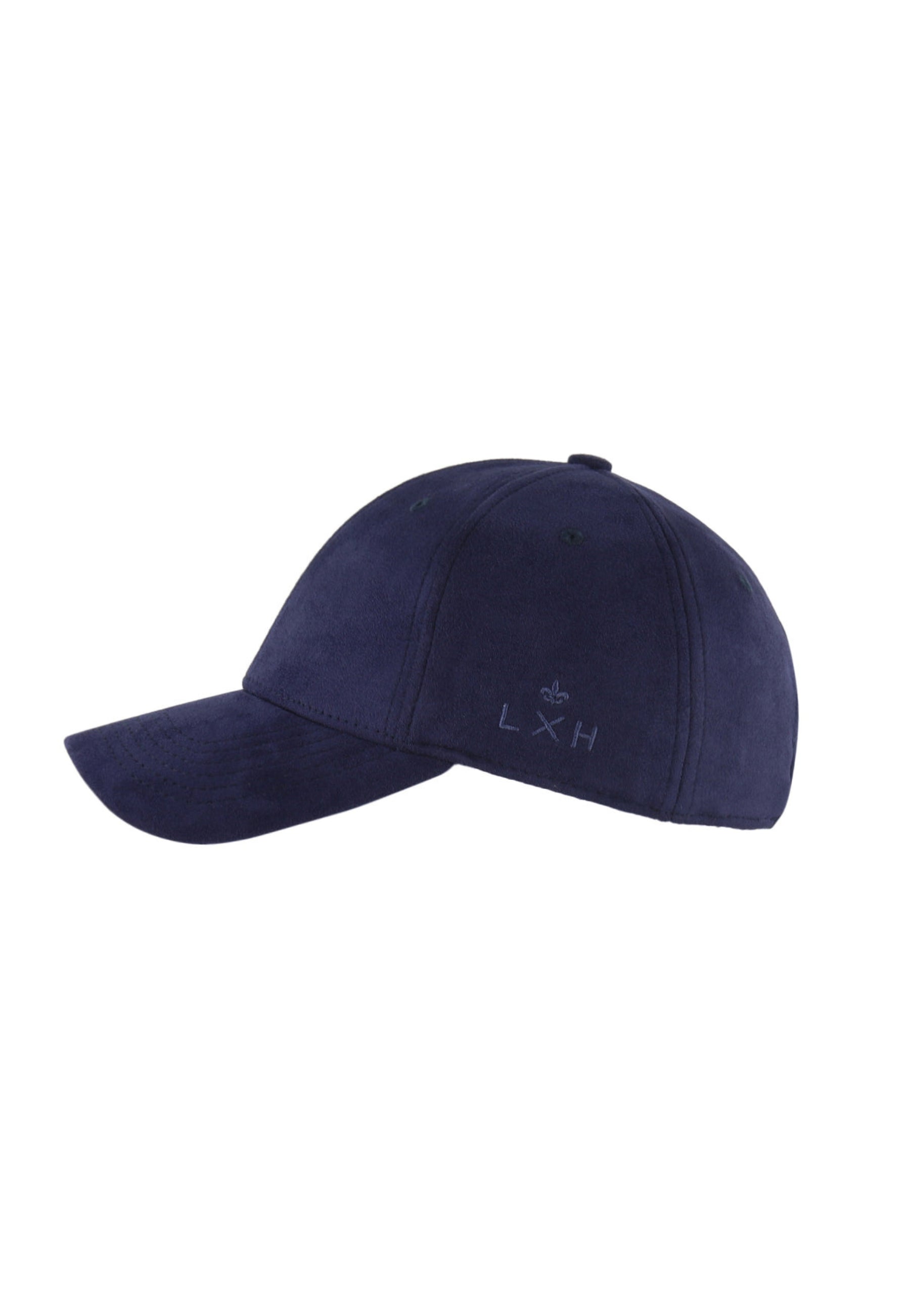 Casquette Suédine en Bleu Marine Caps LXH   