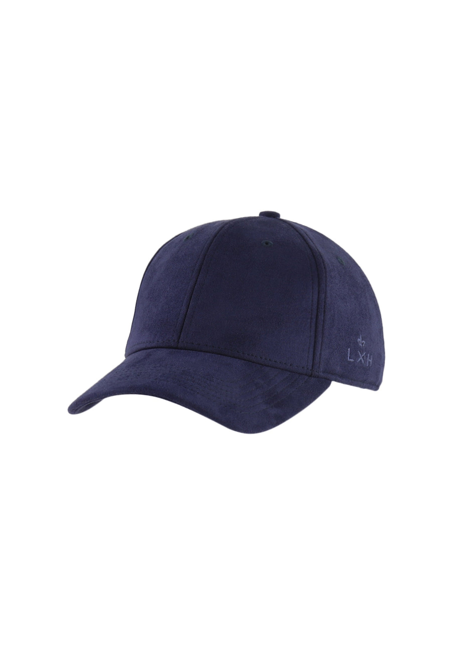 Casquette Suédine en Bleu Marine Caps LXH   