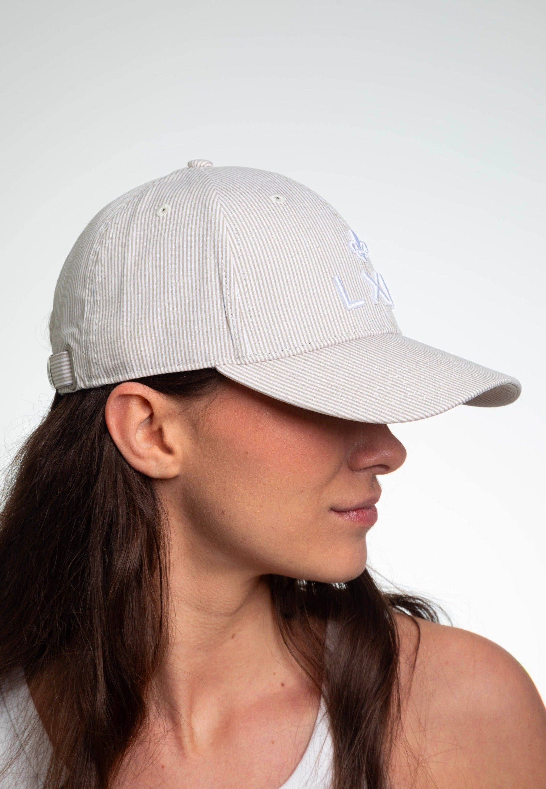 Casquette Ramatuelle en Beige / Blanc Caps LXH   