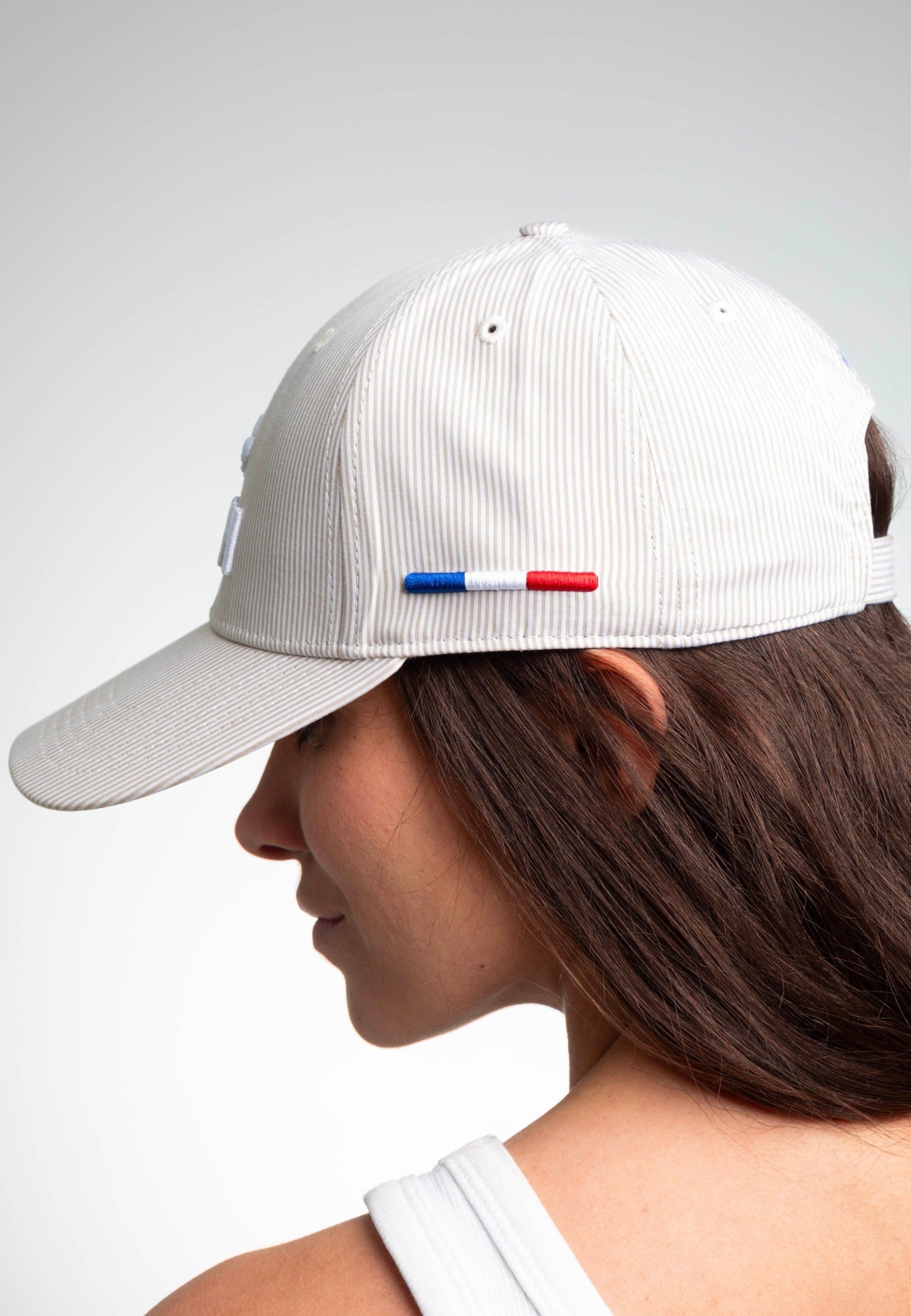 Casquette Ramatuelle en Beige / Blanc Caps LXH   