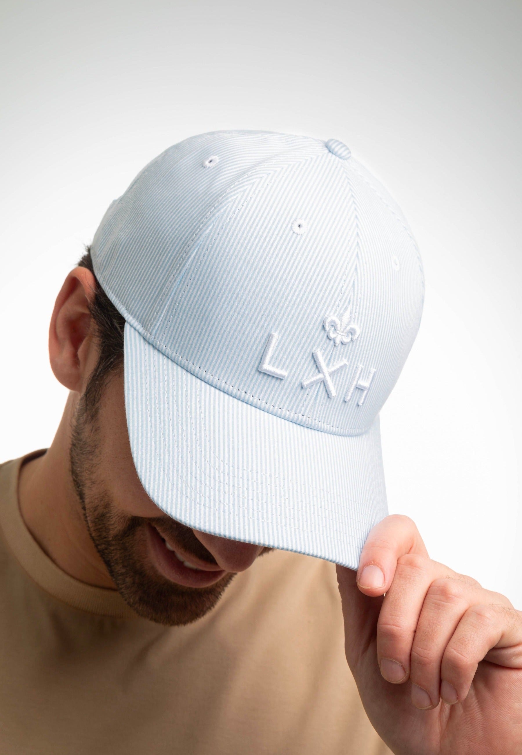 Casquette Ramatuelle en Bleu / Bleu Clair Caps LXH   