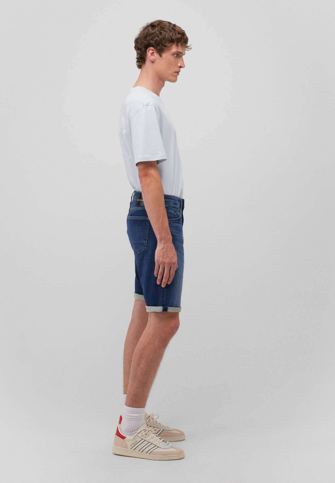 Tim in Dark Brushed Sporty Short Mavi